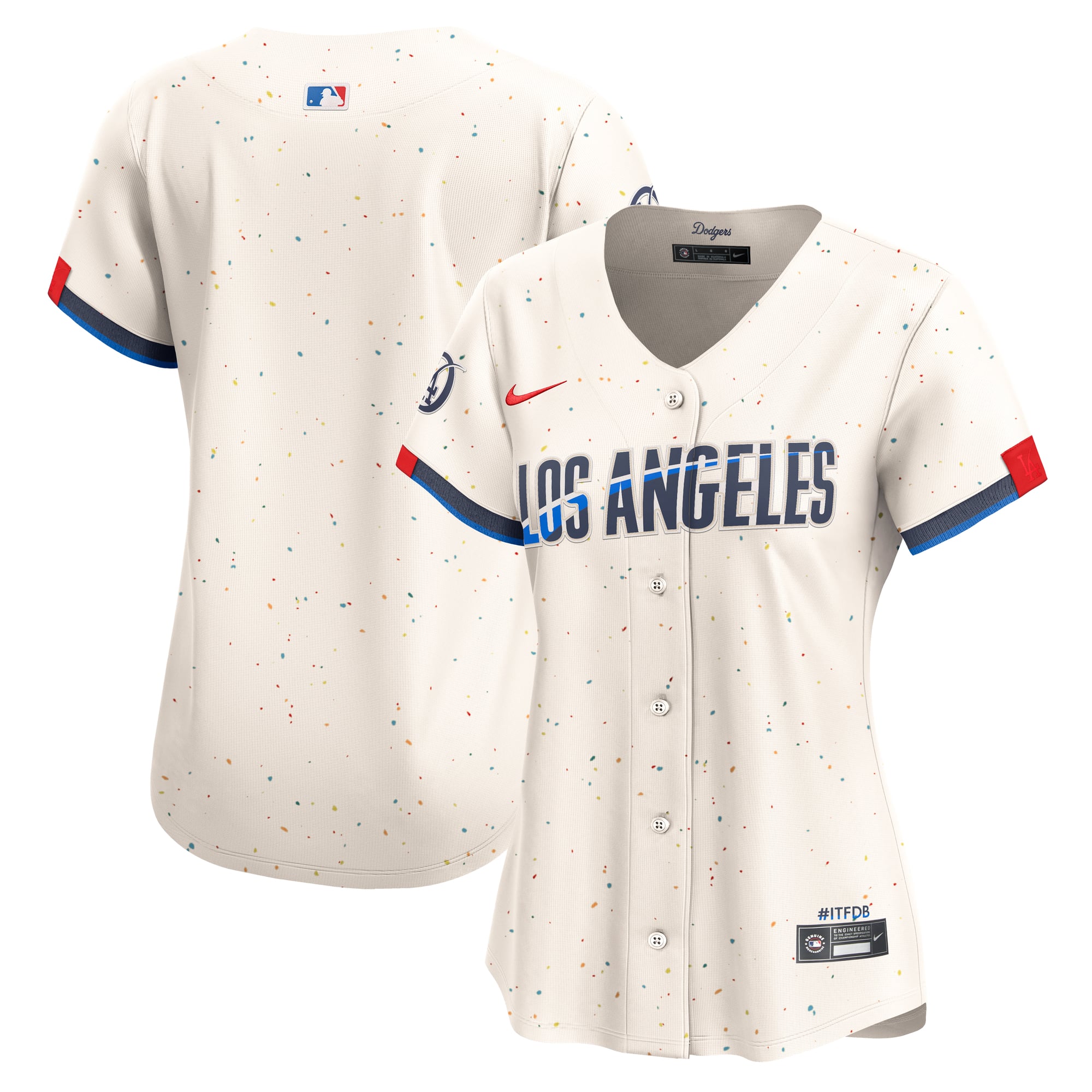 Los Angeles Dodgers Women's City Connect Limited Jersey - Cream - Image 2