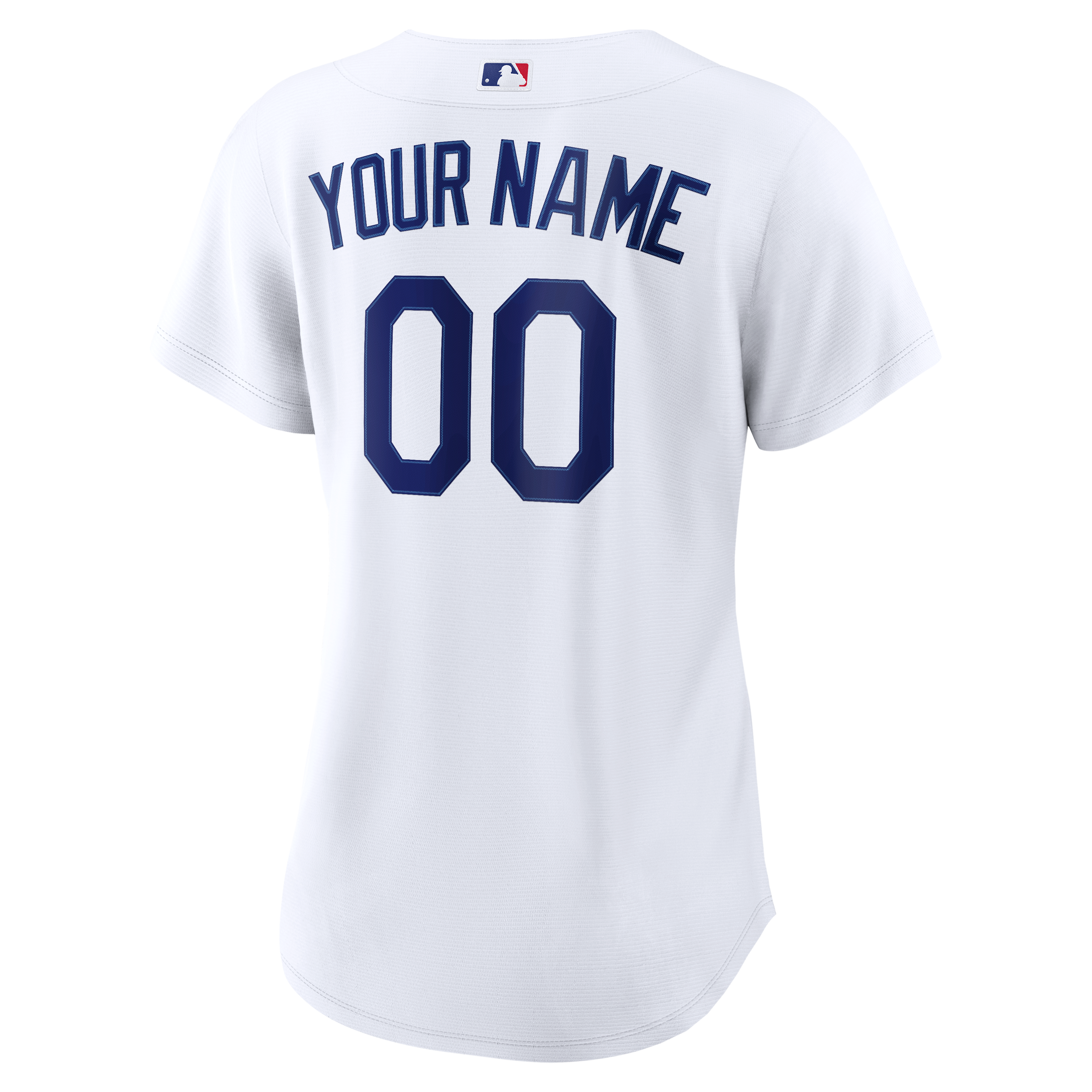 Los Angeles Dodgers Women's Home Custom Jersey - White - Image 4