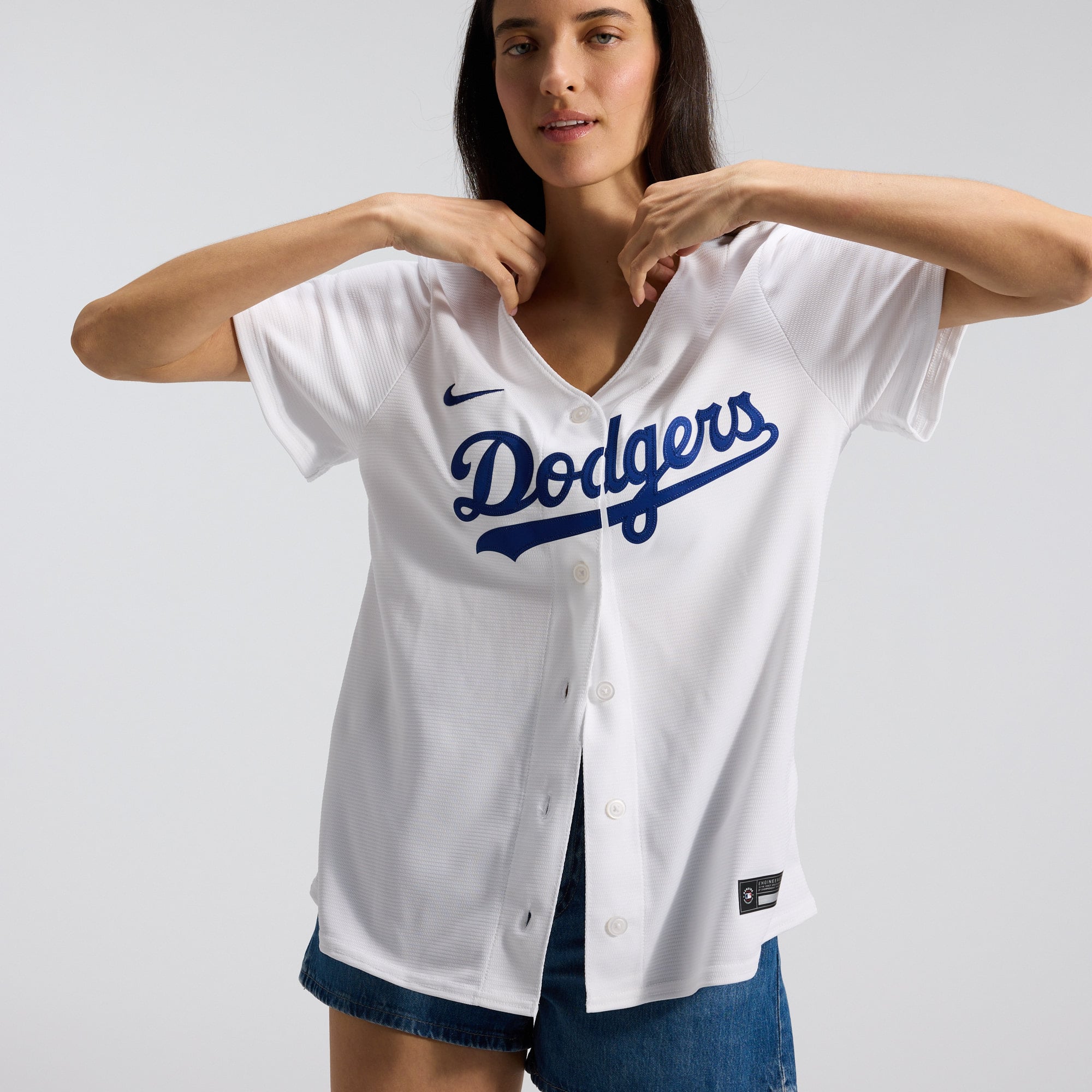 Los Angeles Dodgers Women's Home Jersey - White - Image 10