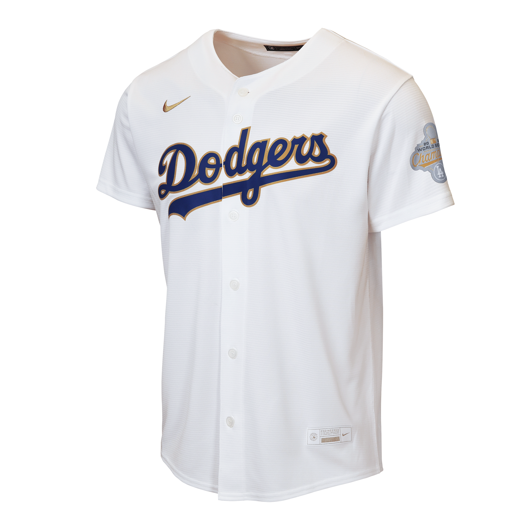 Los Angeles Dodgers Youth 2026 Gold Collection Home Jersey - White - Image 3