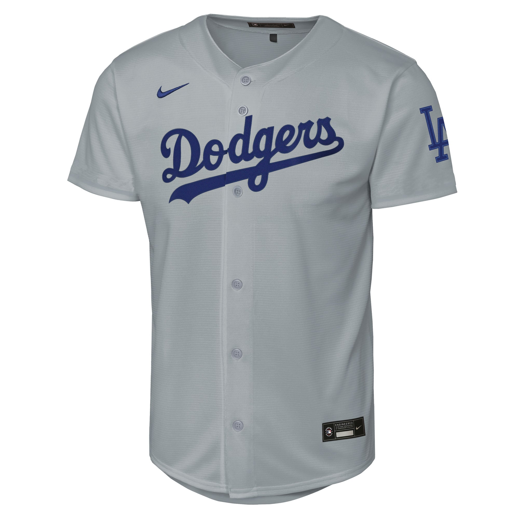 Los Angeles Dodgers Youth Alternate 2 Stadium Jersey - Gray - Image 3