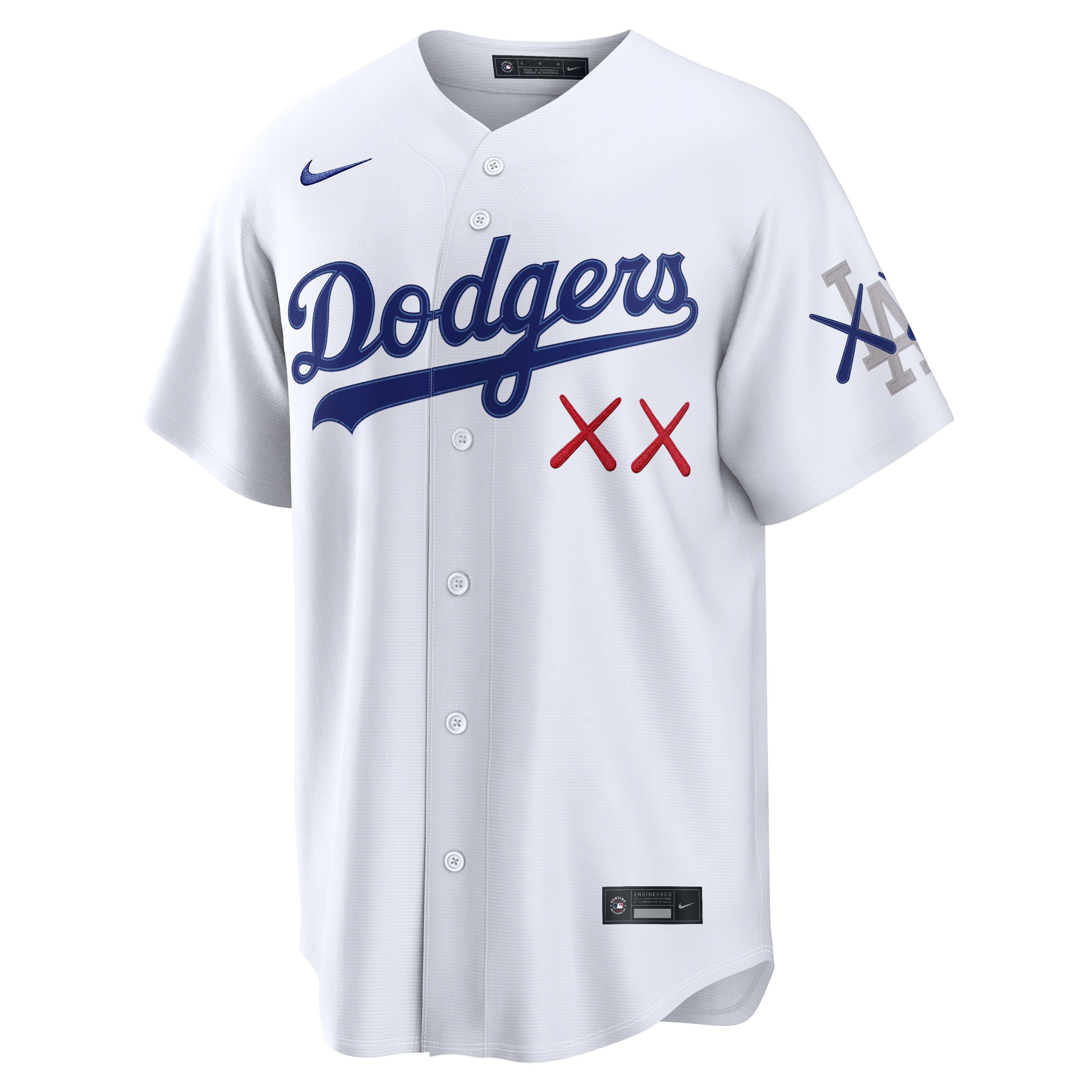 Los Angeles Dodgers x KAWS Stadium Jersey - White - Image 3