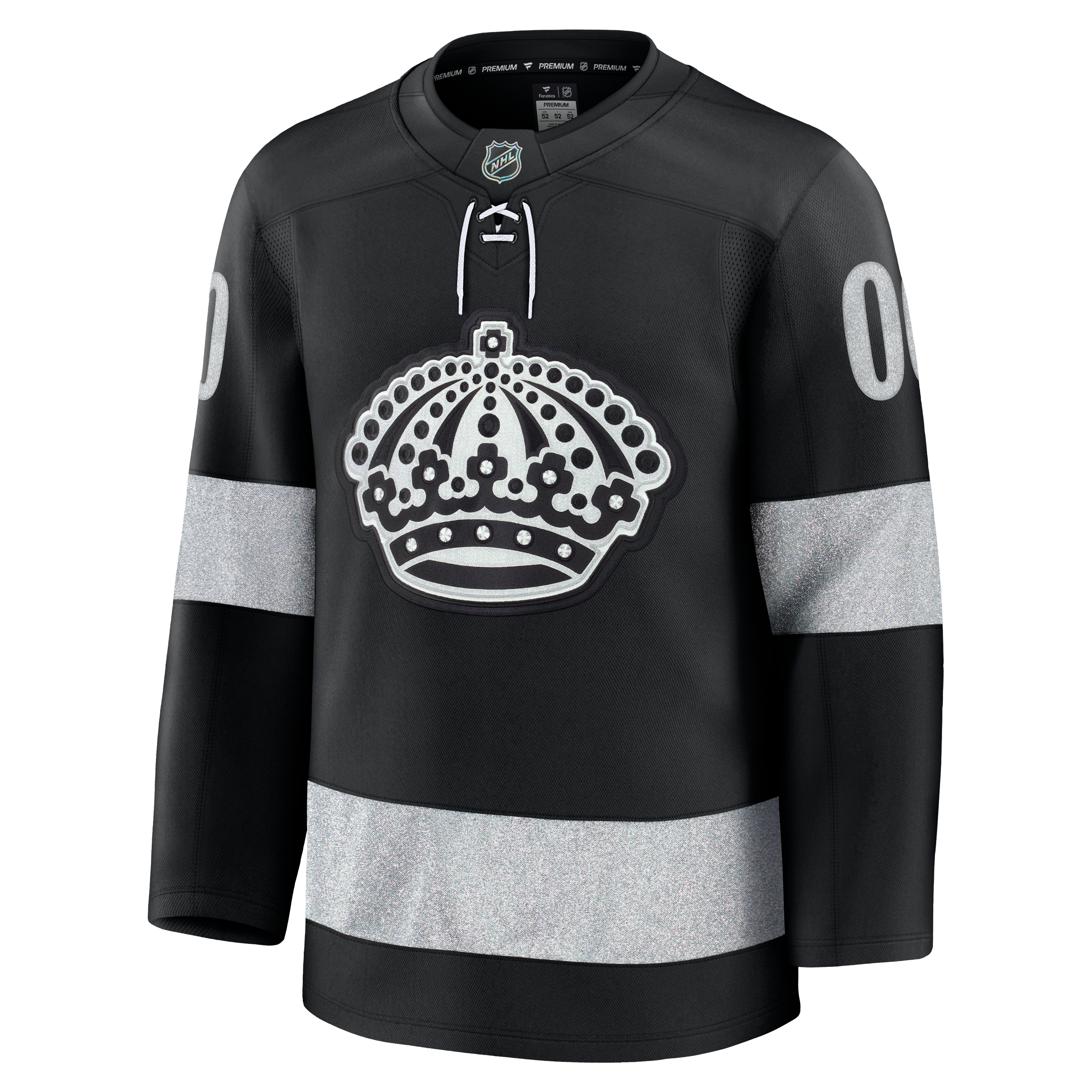 Los Angeles Kings Alternate Premium Custom Jersey - Black - Image 3