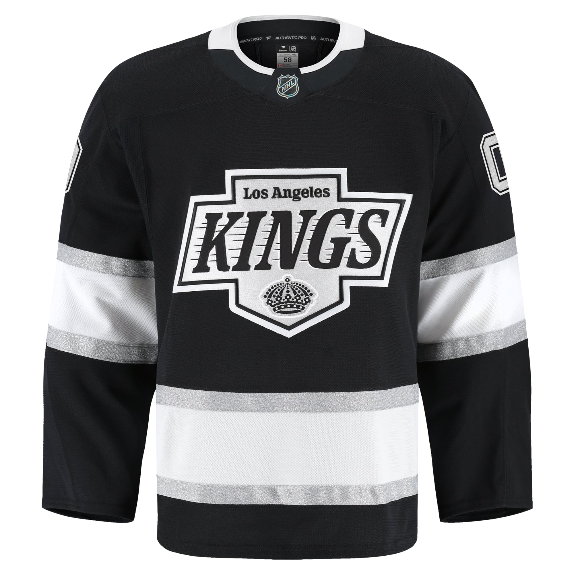Los Angeles Kings Home Pro Custom Jersey - Black - Image 3