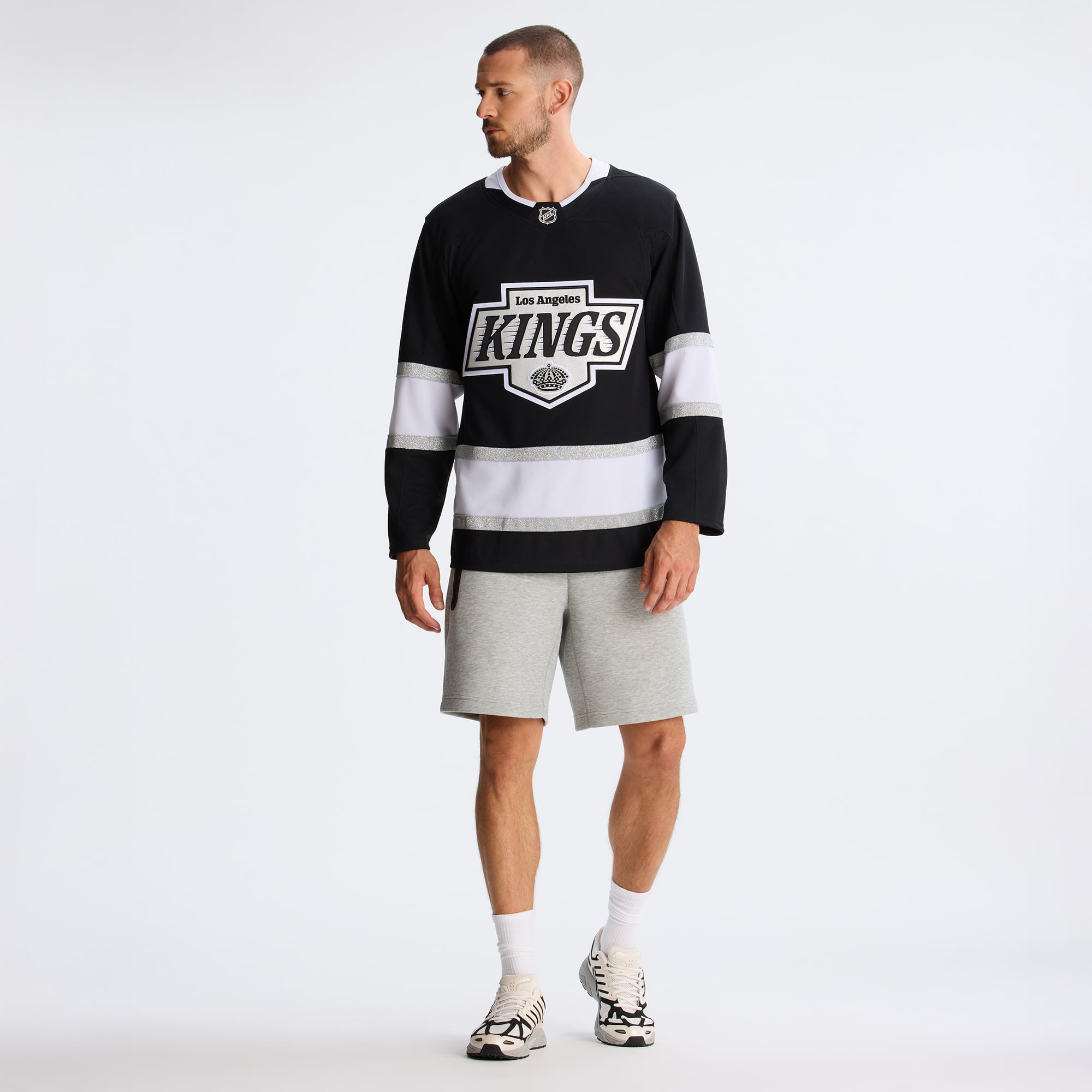 Los Angeles Kings Home Pro Jersey - Black - Image 7