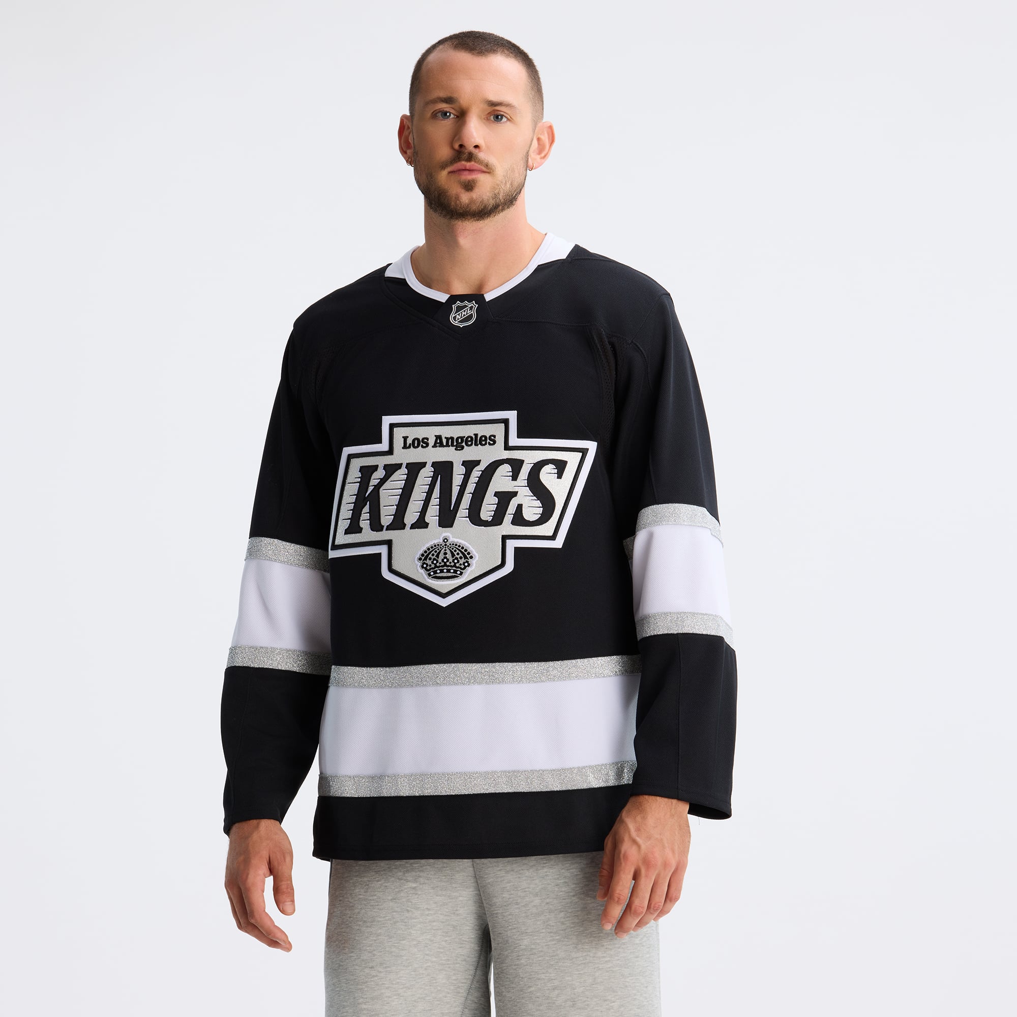 Los Angeles Kings Home Pro Jersey - Black - Image 5