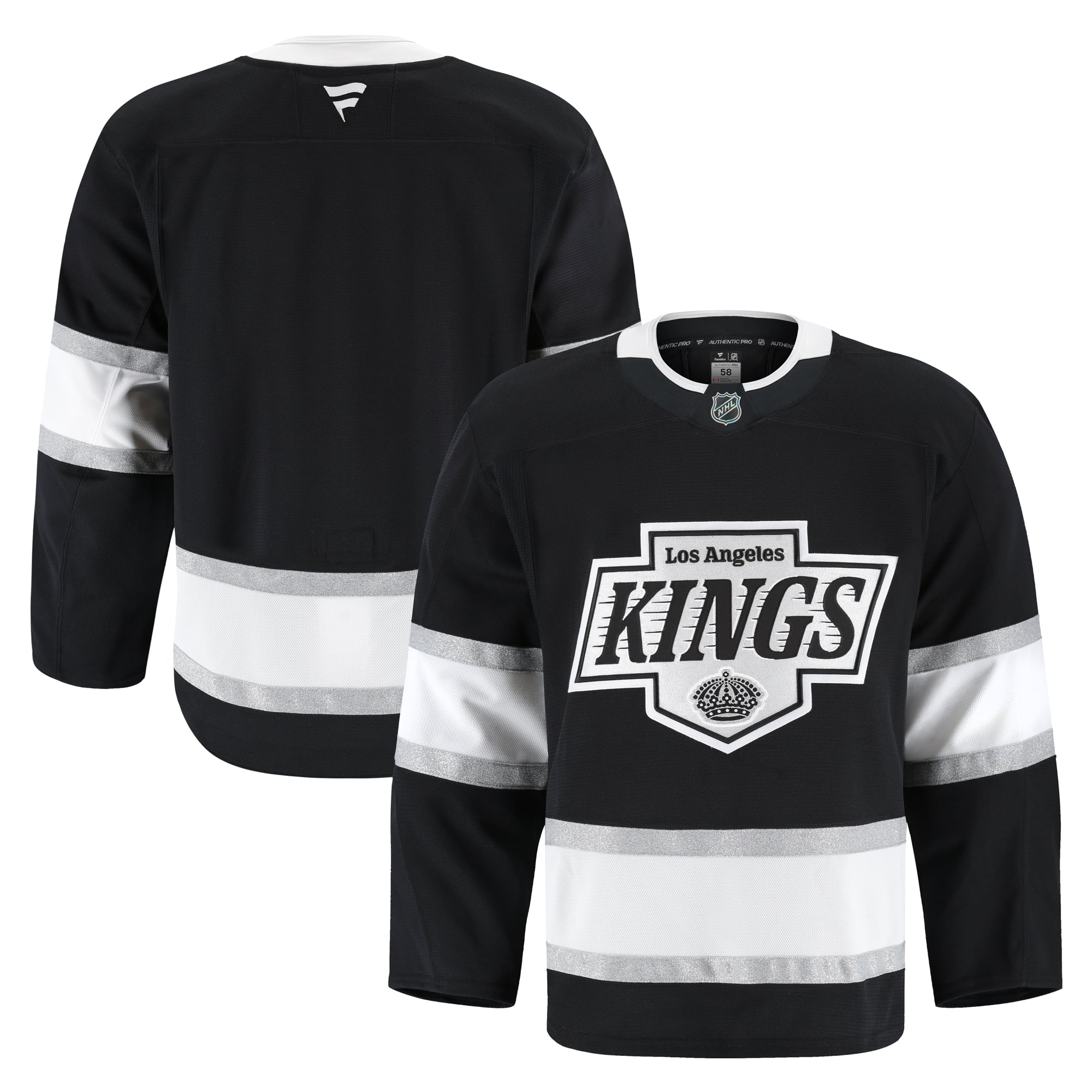 Los Angeles Kings Home Pro Jersey - Black - Image 2