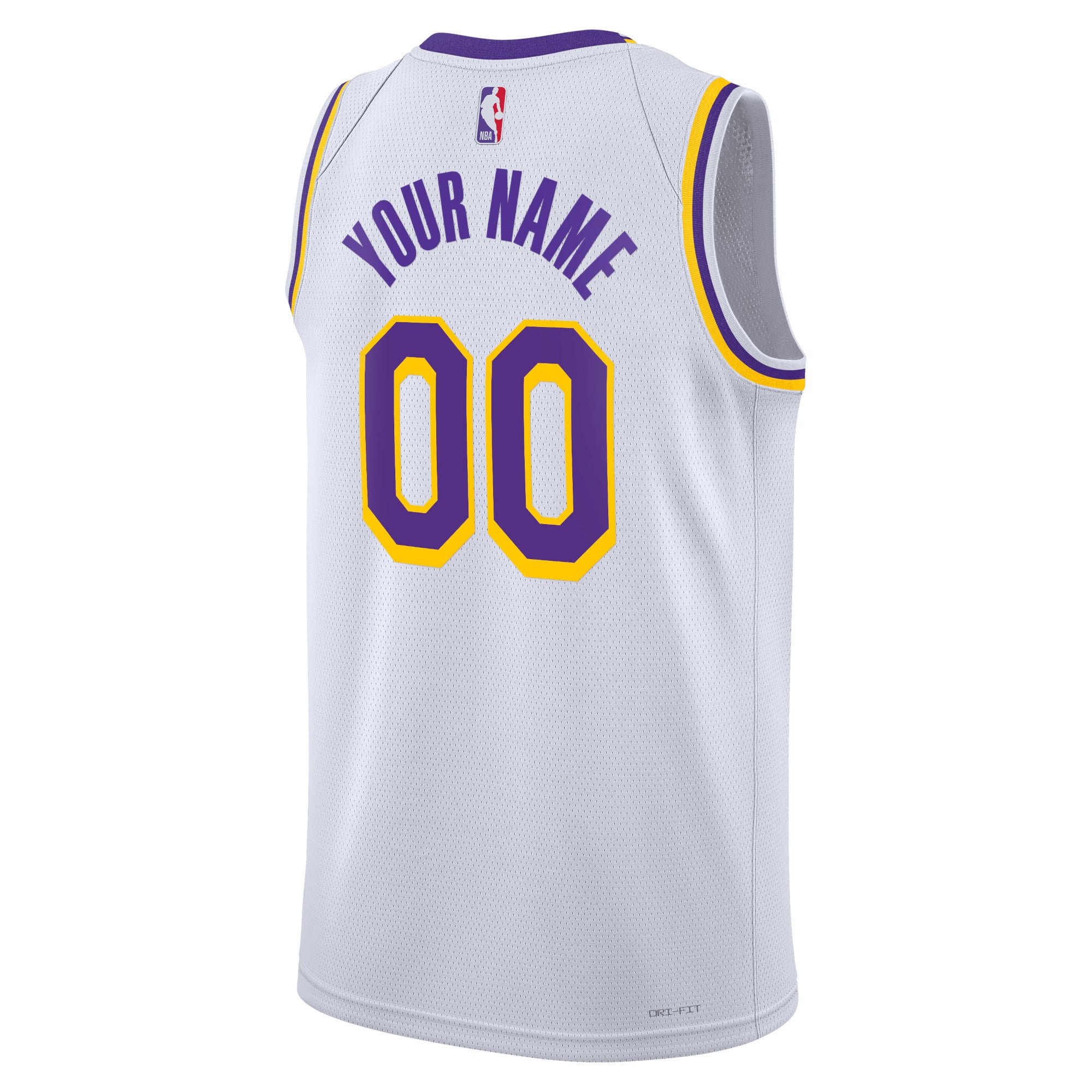 Los Angeles Lakers Unisex Swingman Custom Jersey White - Association Edition - White - Image 4