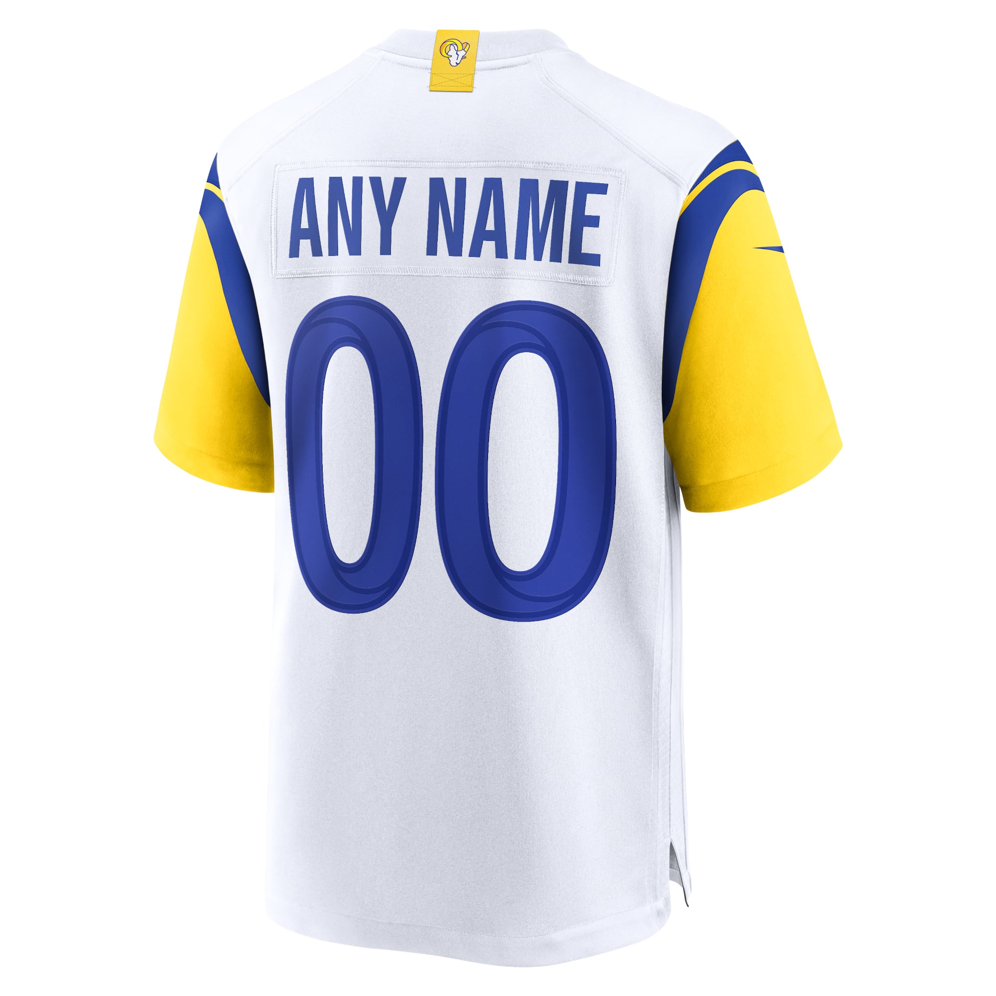 Los Angeles Rams Custom Game Jersey - White - Image 4