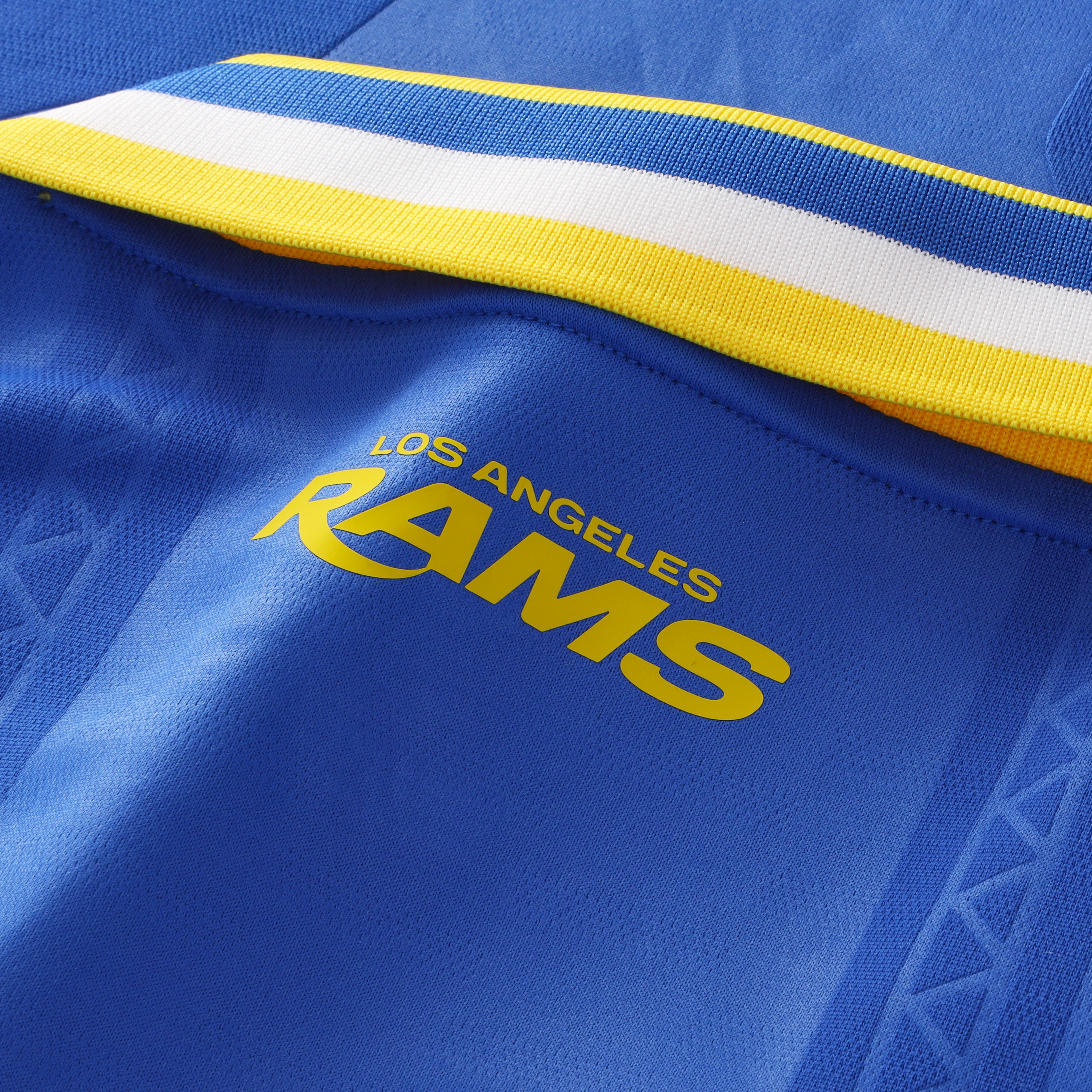 Los Angeles Rams Youth Football x Football Collared Fan Top - Royal - Image 10