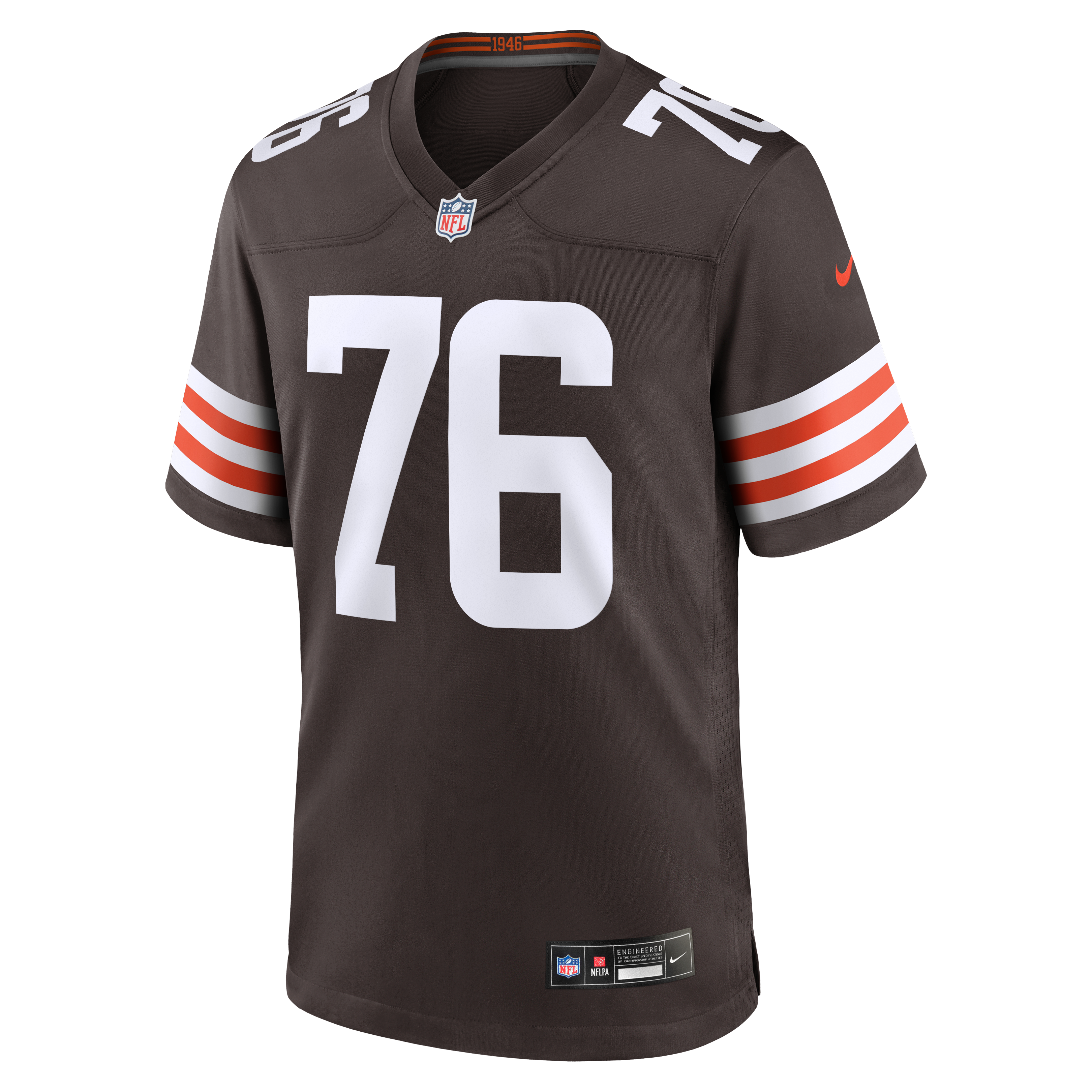 Lou Groza Cleveland Browns Game Retired Player Jersey - Brown - Image 3