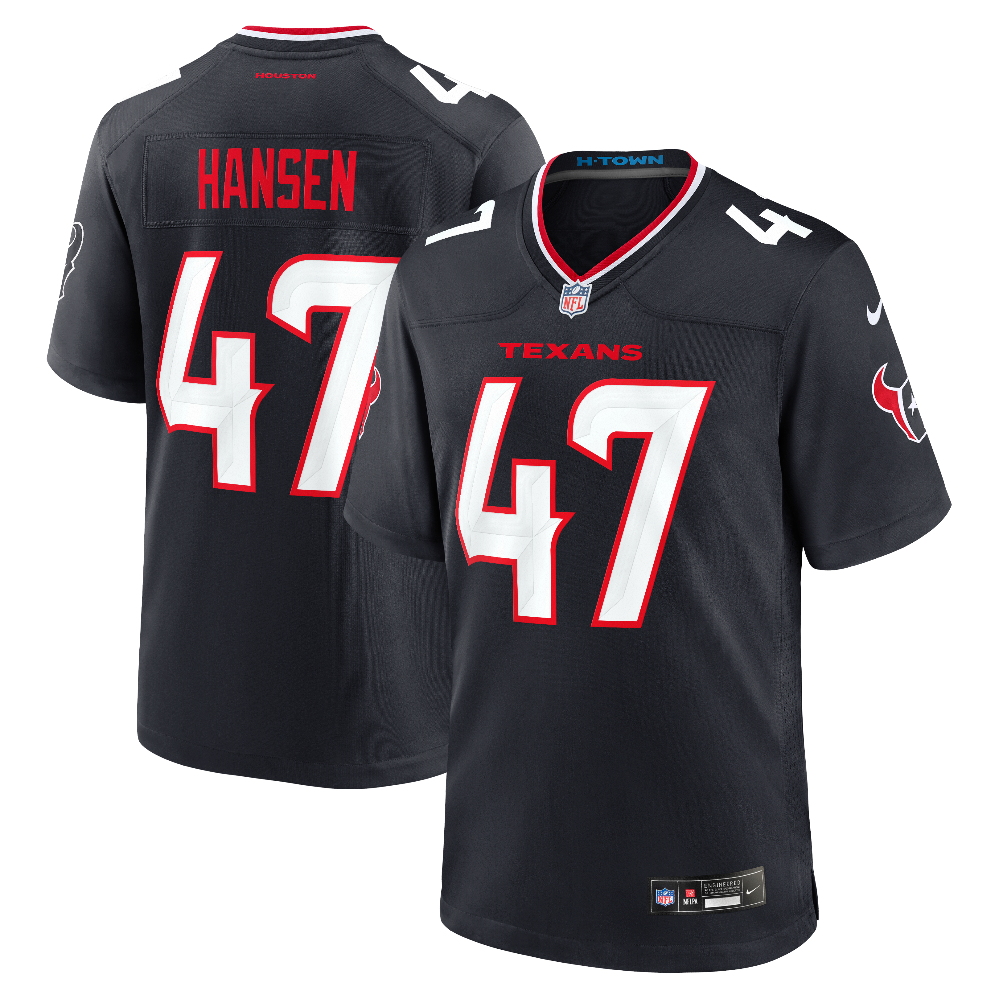 Louis Hansen Houston Texans Team Game Jersey - Navy - Image 2