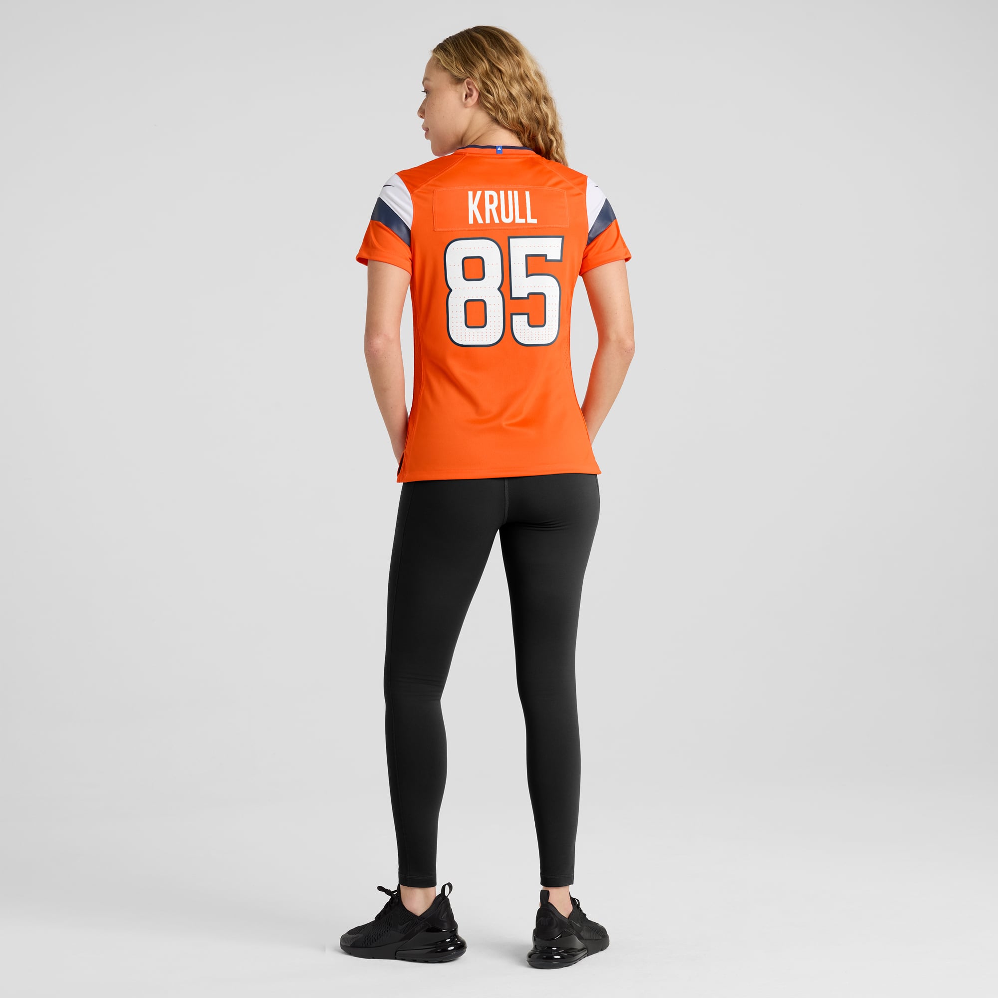 Lucas Krull Denver Broncos Women's Team Game Jersey - Orange - Image 6