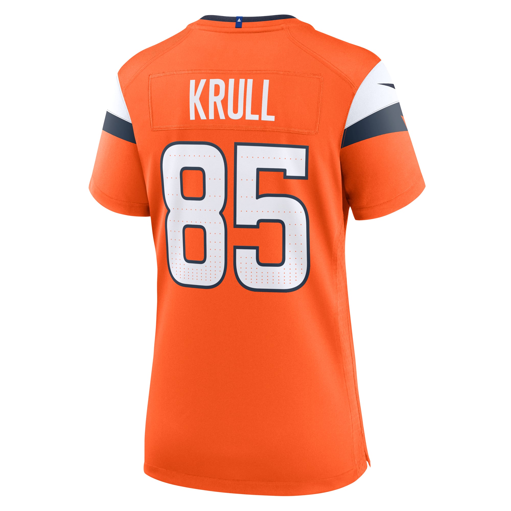 Lucas Krull Denver Broncos Women's Team Game Jersey - Orange - Image 4