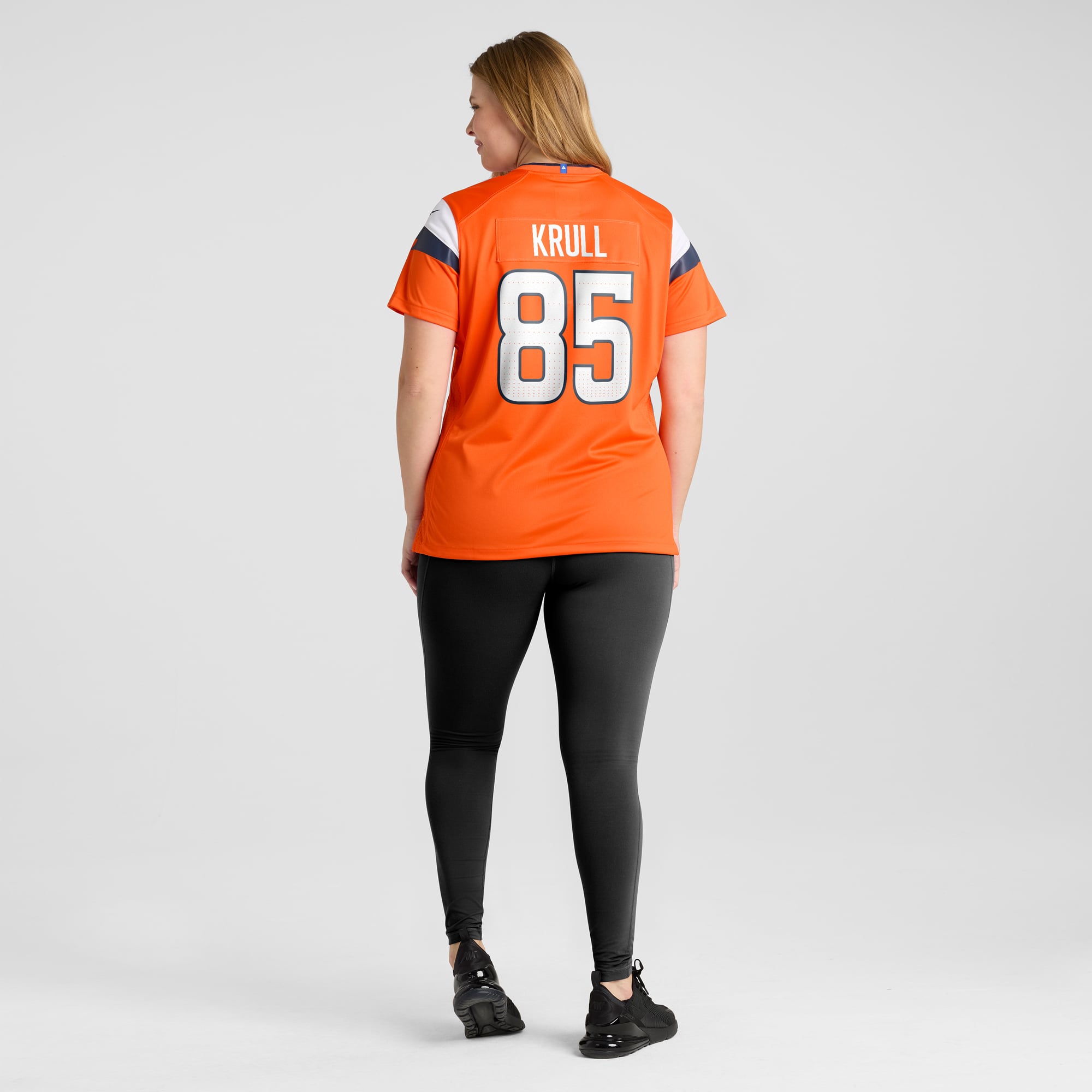Lucas Krull Denver Broncos Women's Team Game Jersey - Orange - Image 8
