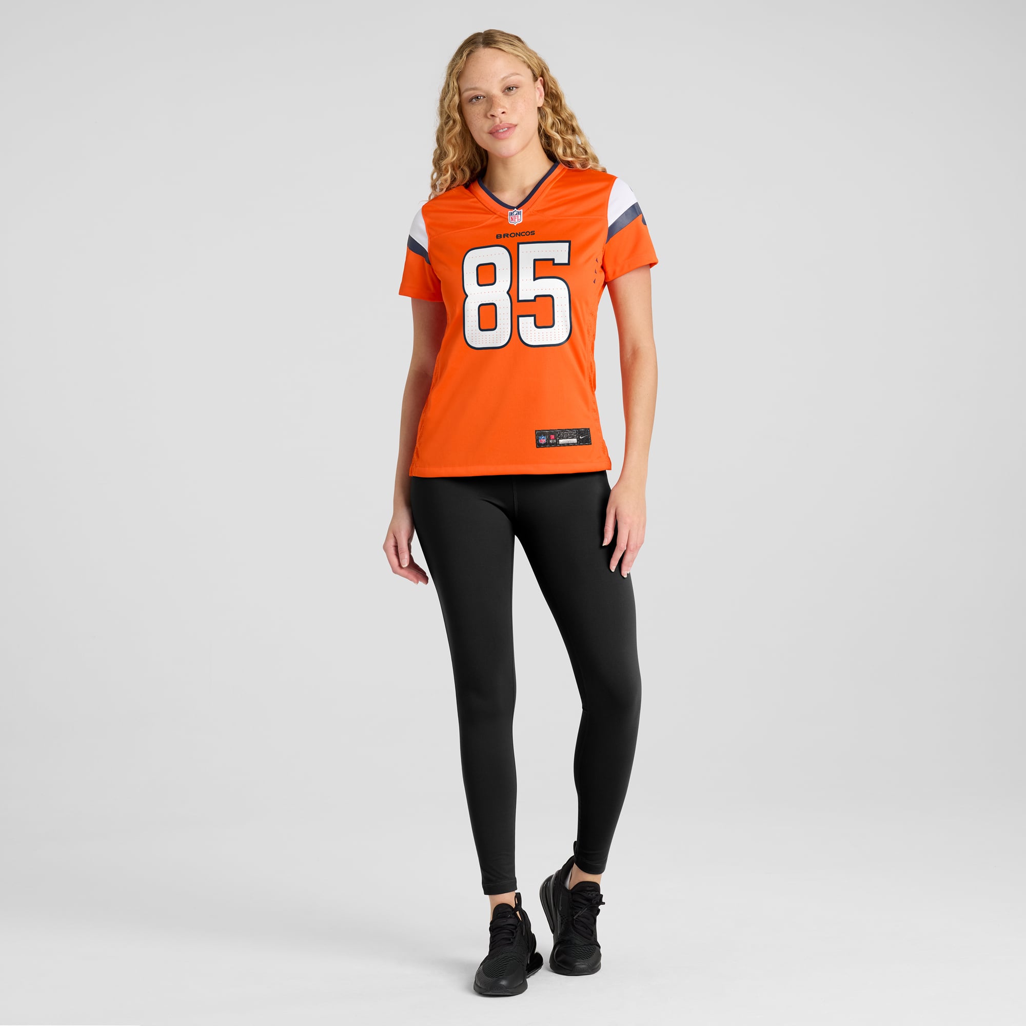 Lucas Krull Denver Broncos Women's Team Game Jersey - Orange - Image 5