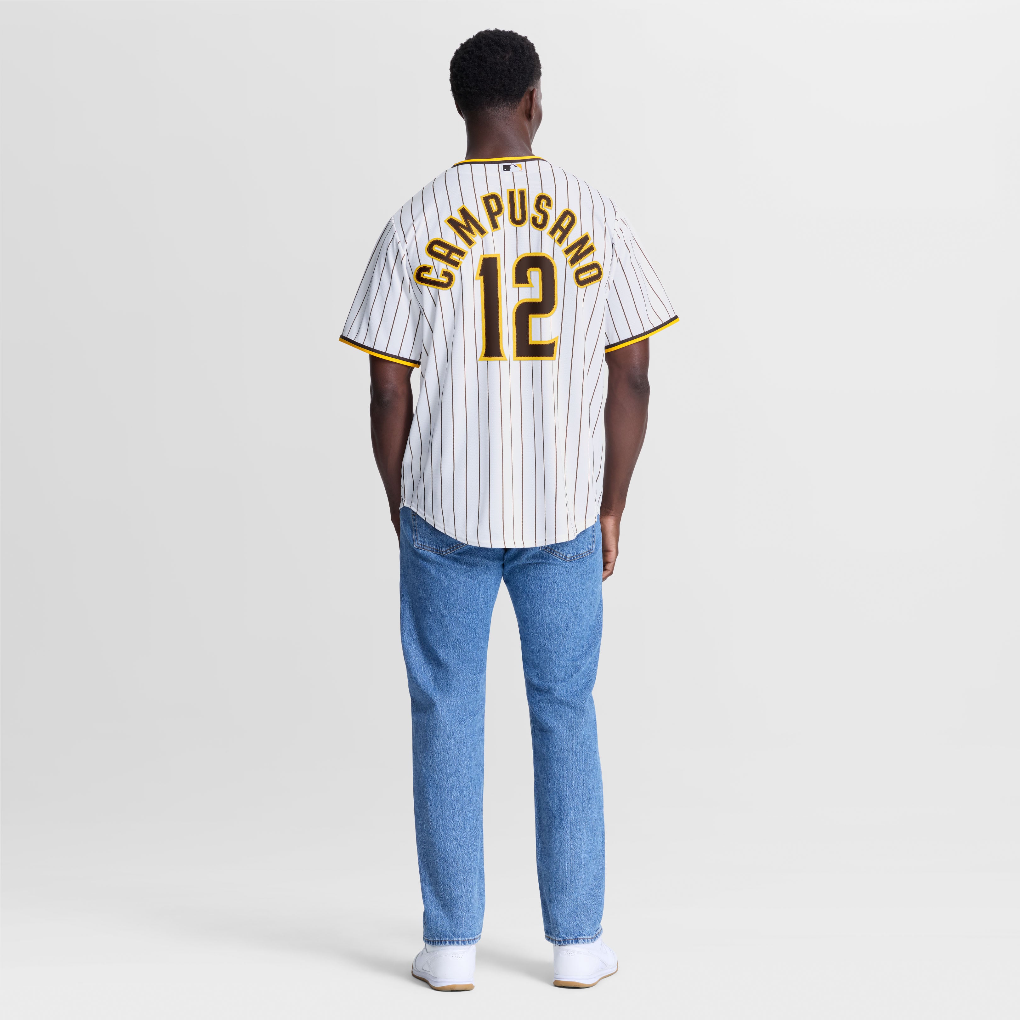 Luis Campusano San Diego Padres Home Jersey - White - Image 6
