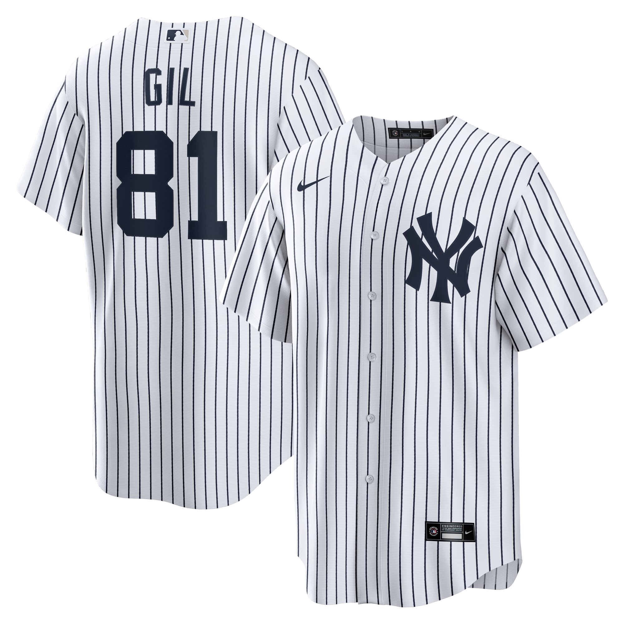 Luis Gil New York Yankees Home Jersey - White - Image 2