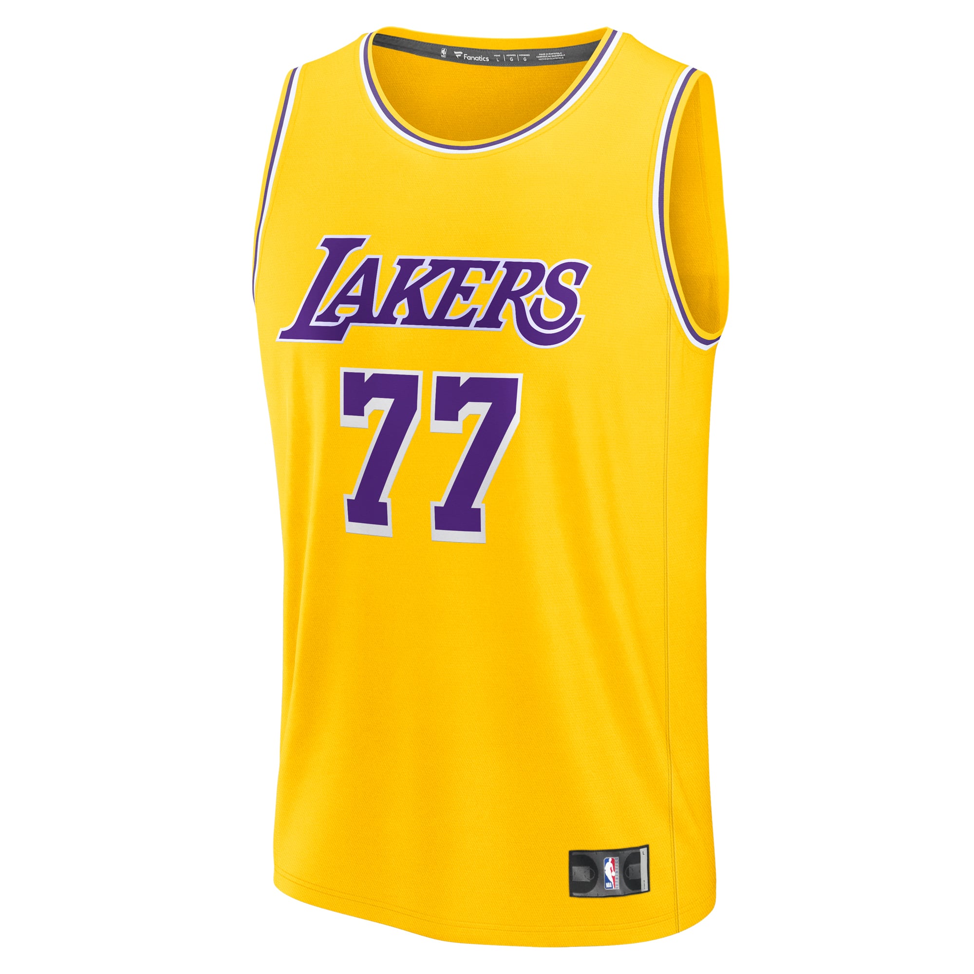 Luka Dončić Los Angeles Lakers Youth Fast Break Player Jersey - Gold - Image 3