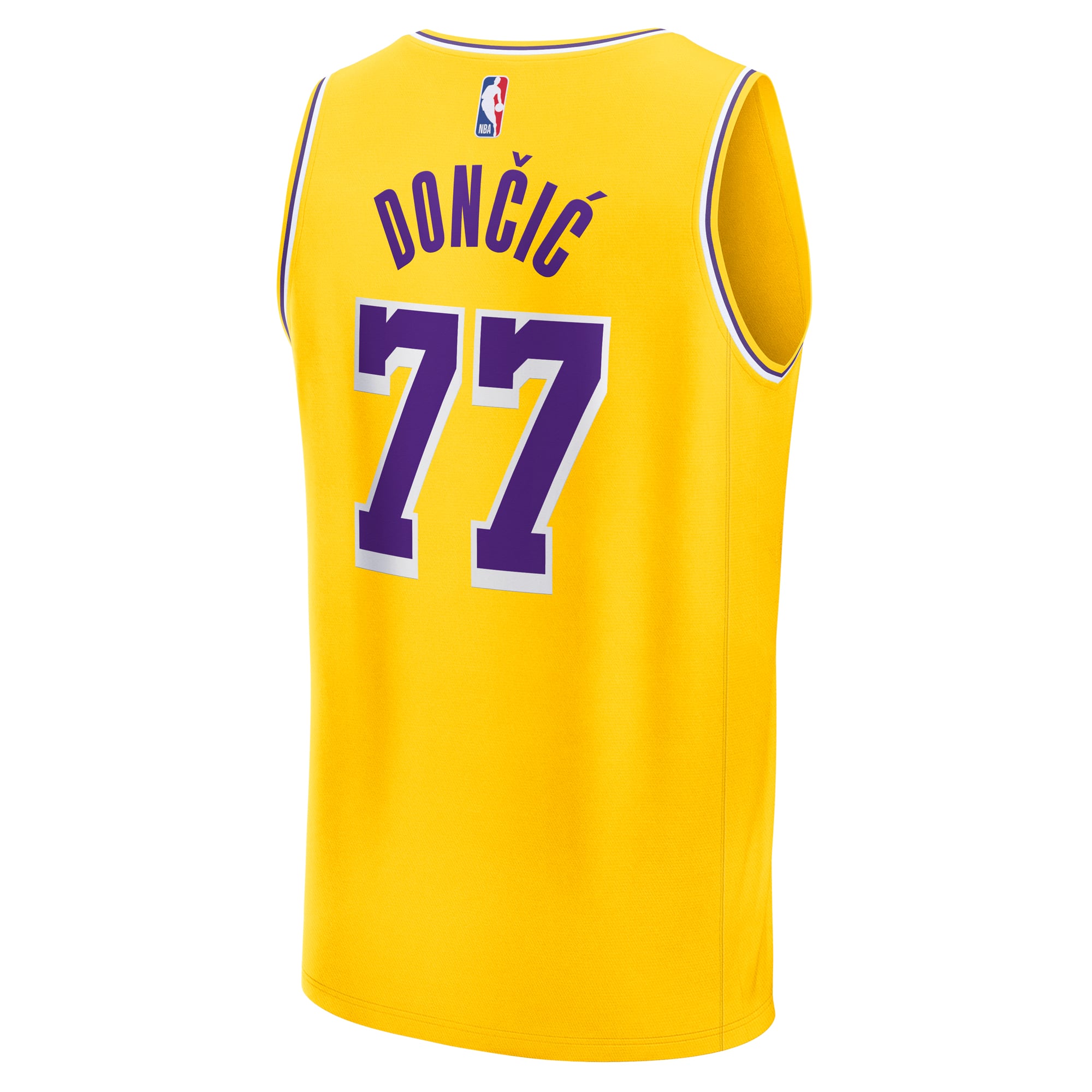 Luka Dončić Los Angeles Lakers Youth Fast Break Player Jersey - Gold - Image 4