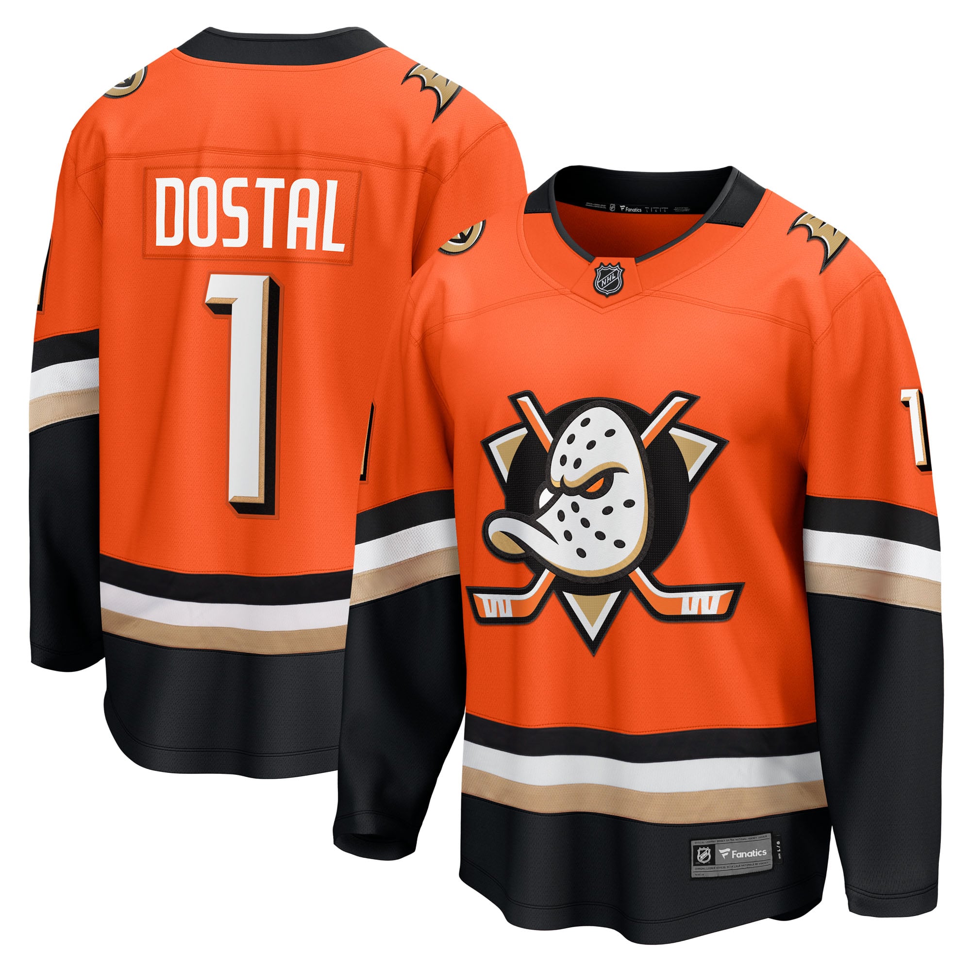 Lukas Dostal Anaheim Ducks Home Breakaway Jersey - Orange