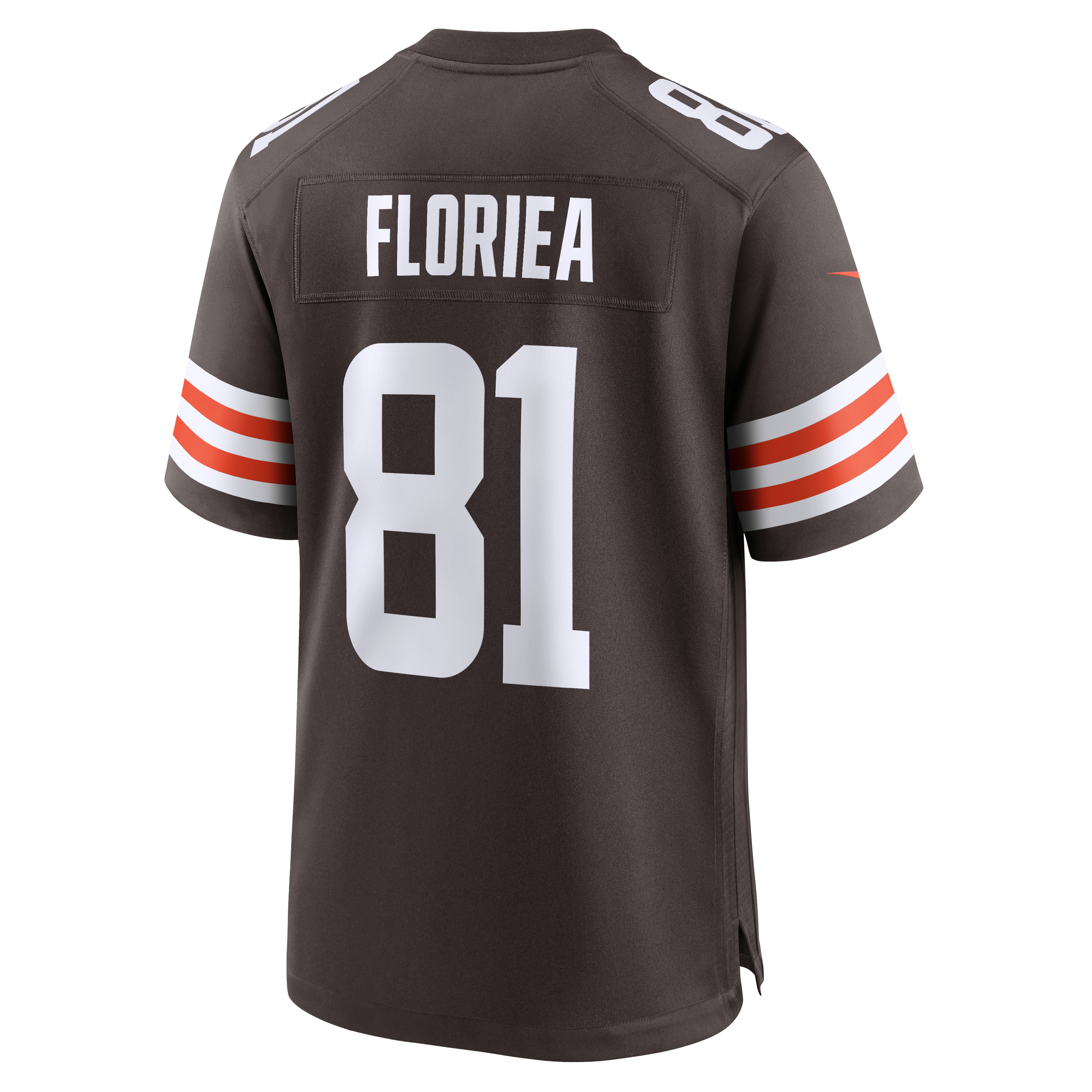 Luke Floriea Cleveland Browns Team Game Jersey - Brown - Image 4