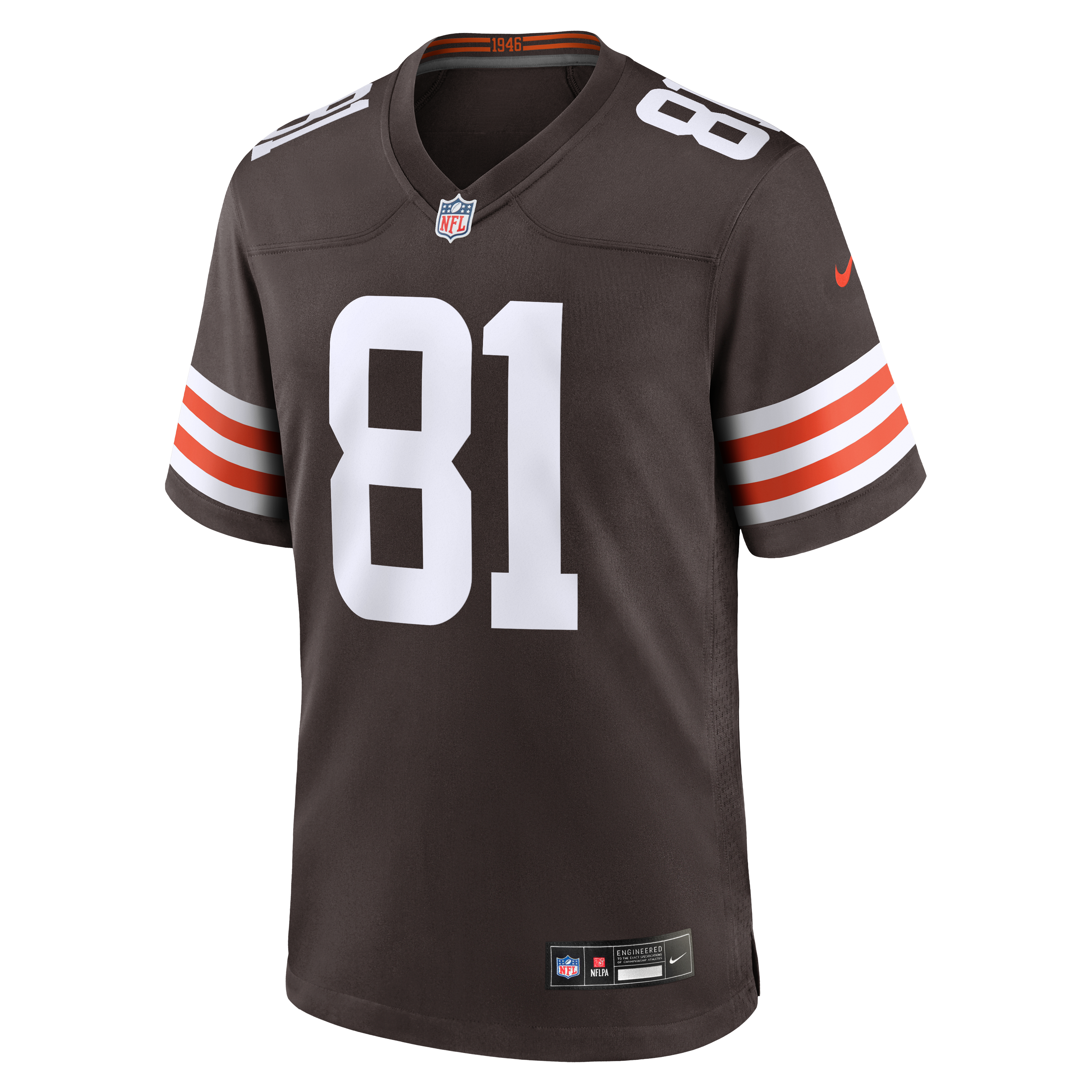 Luke Floriea Cleveland Browns Team Game Jersey - Brown - Image 3