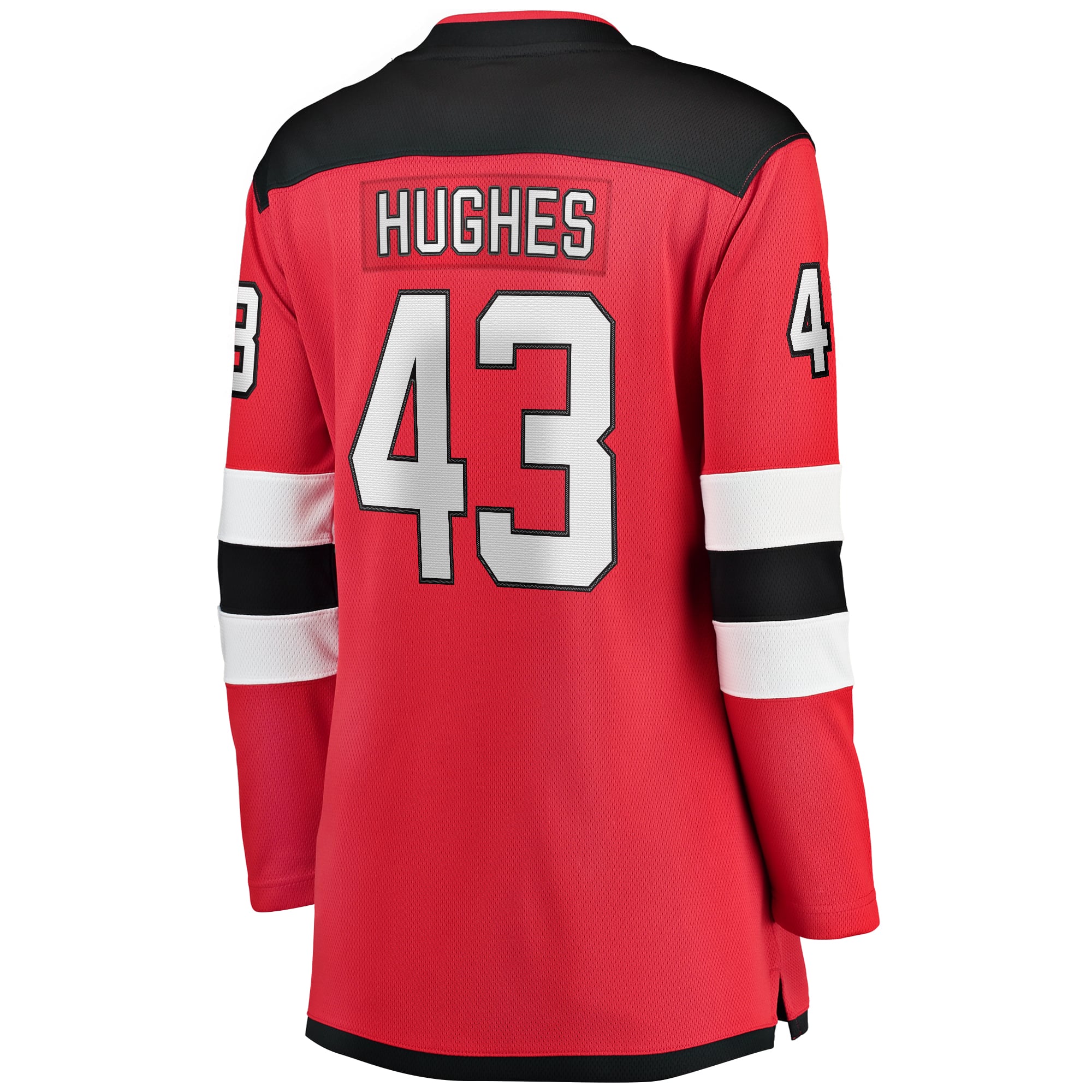 Luke Hughes New Jersey Devils Women's Home Breakaway Player Jersey - Red - Image 4