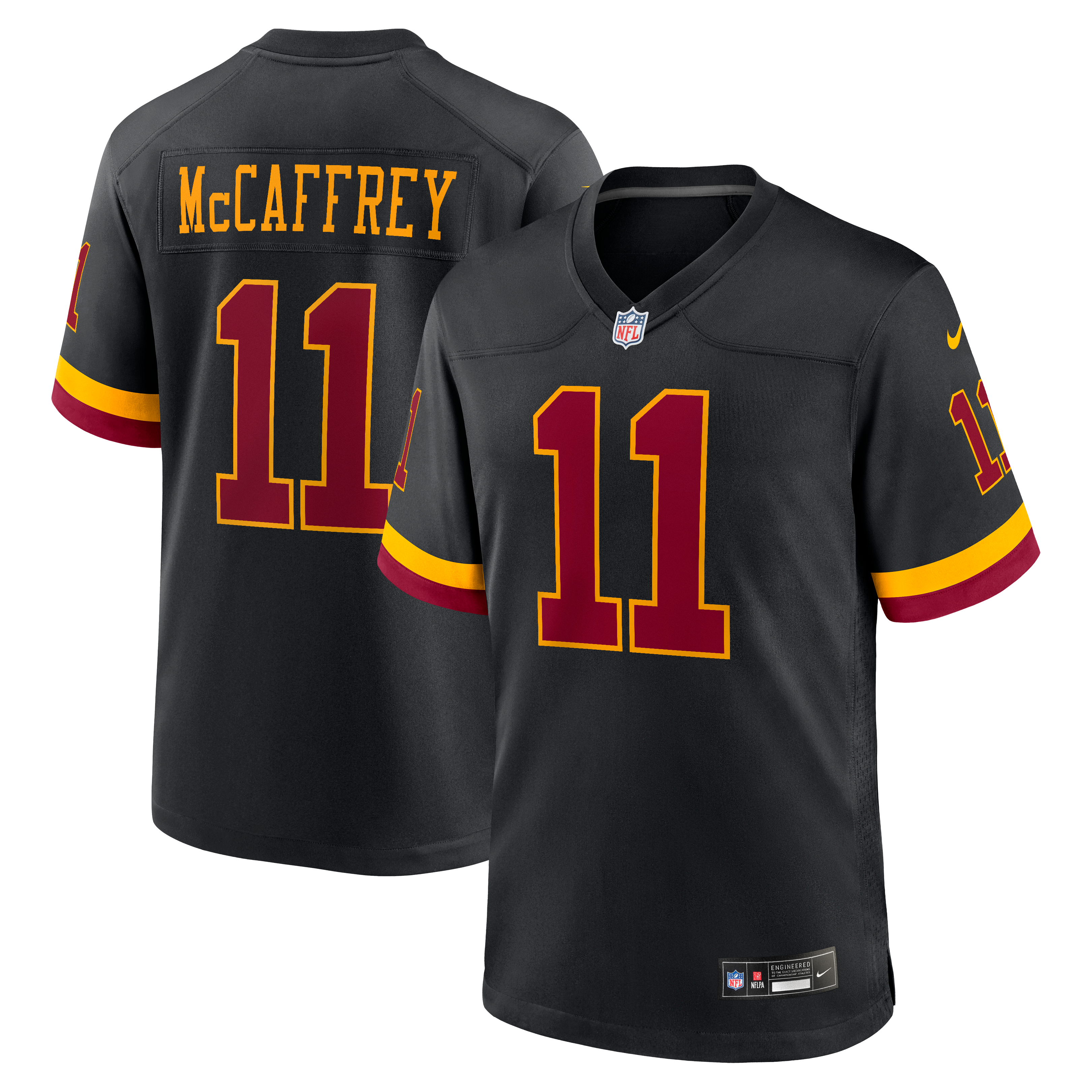 Luke McCaffrey Washington Commanders Game Super Bowl Era Jersey - Black
