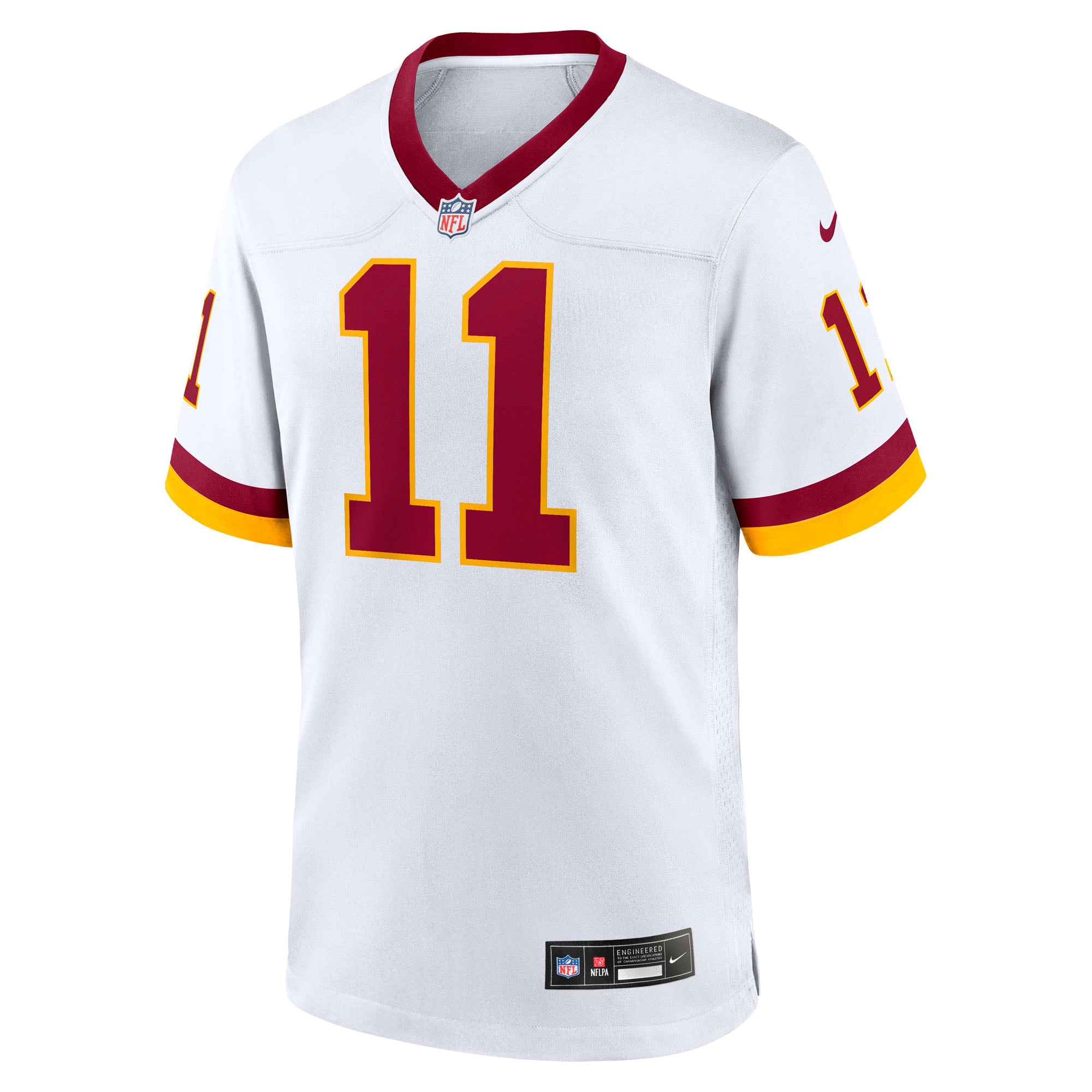 Luke McCaffrey Washington Commanders Hail Raiser Alternate Game Jersey - White - Image 3