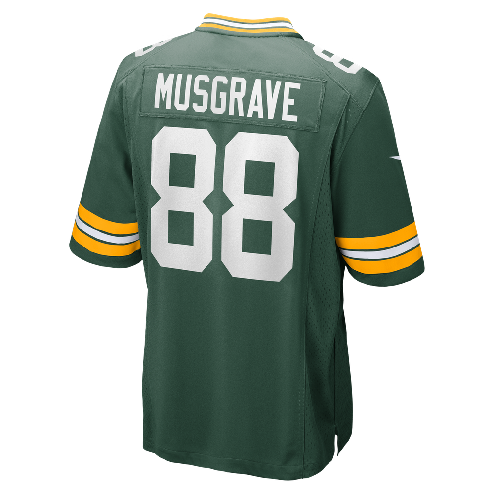 Luke Musgrave Green Bay Packers Game Jersey - Green - Image 4