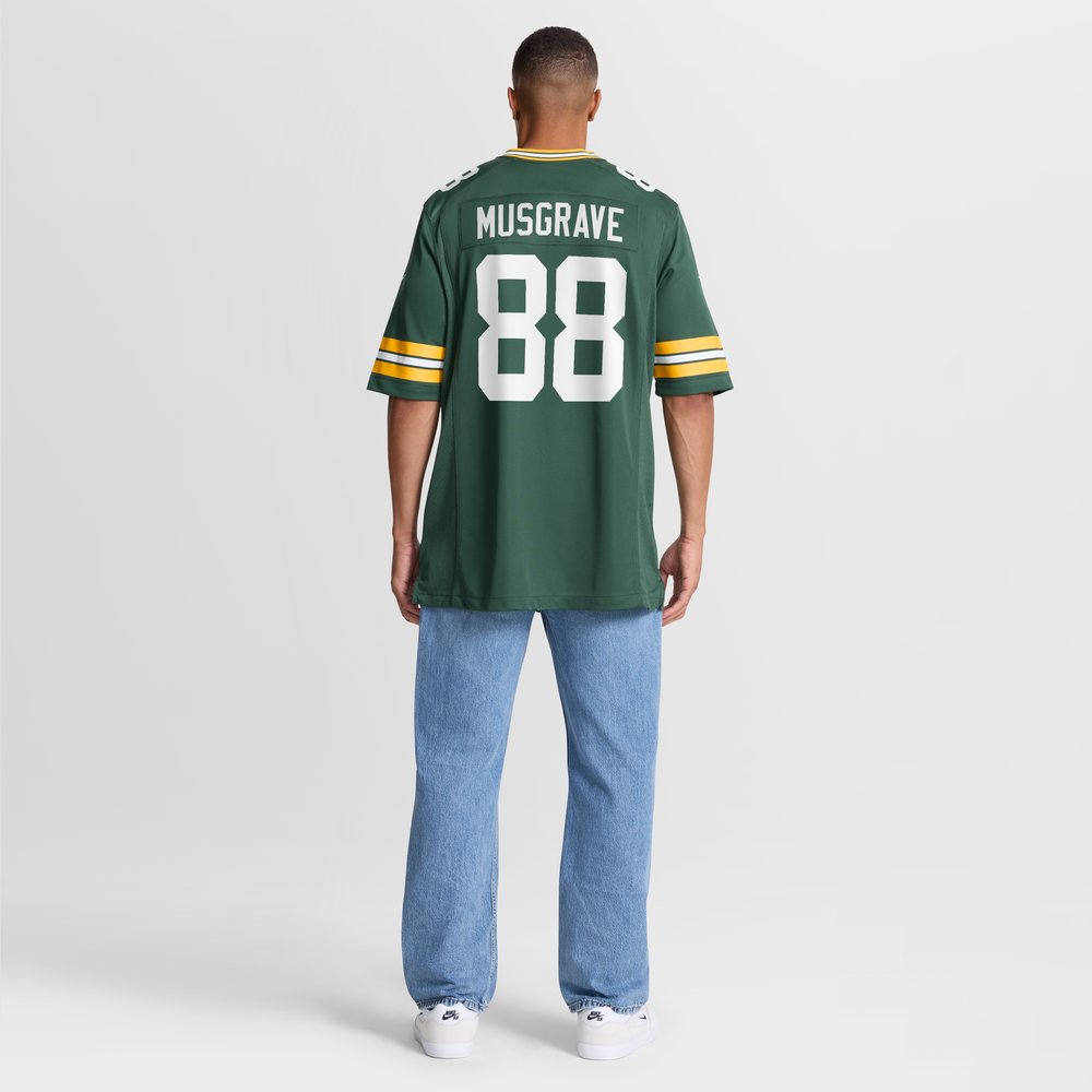 Luke Musgrave Green Bay Packers Game Jersey - Green - Image 9