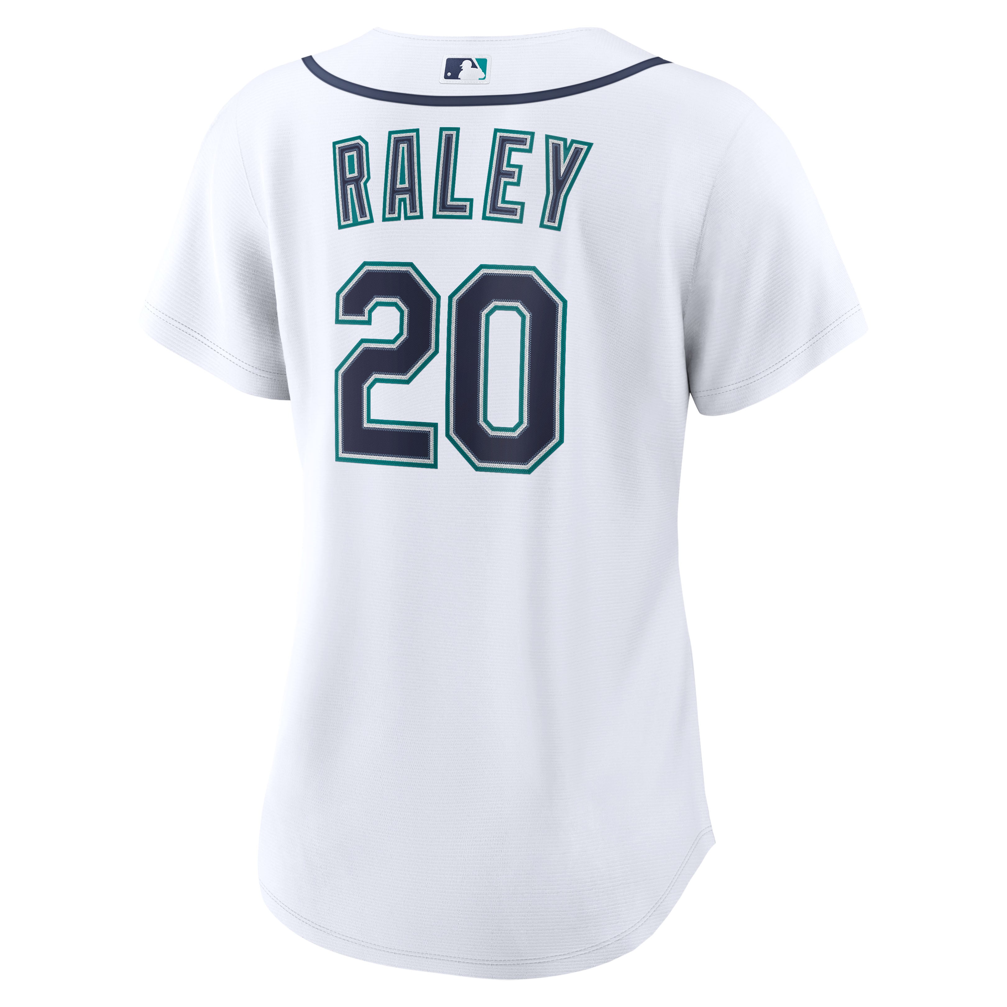Luke Raley Seattle Mariners Women's Home Jersey - White - Image 4