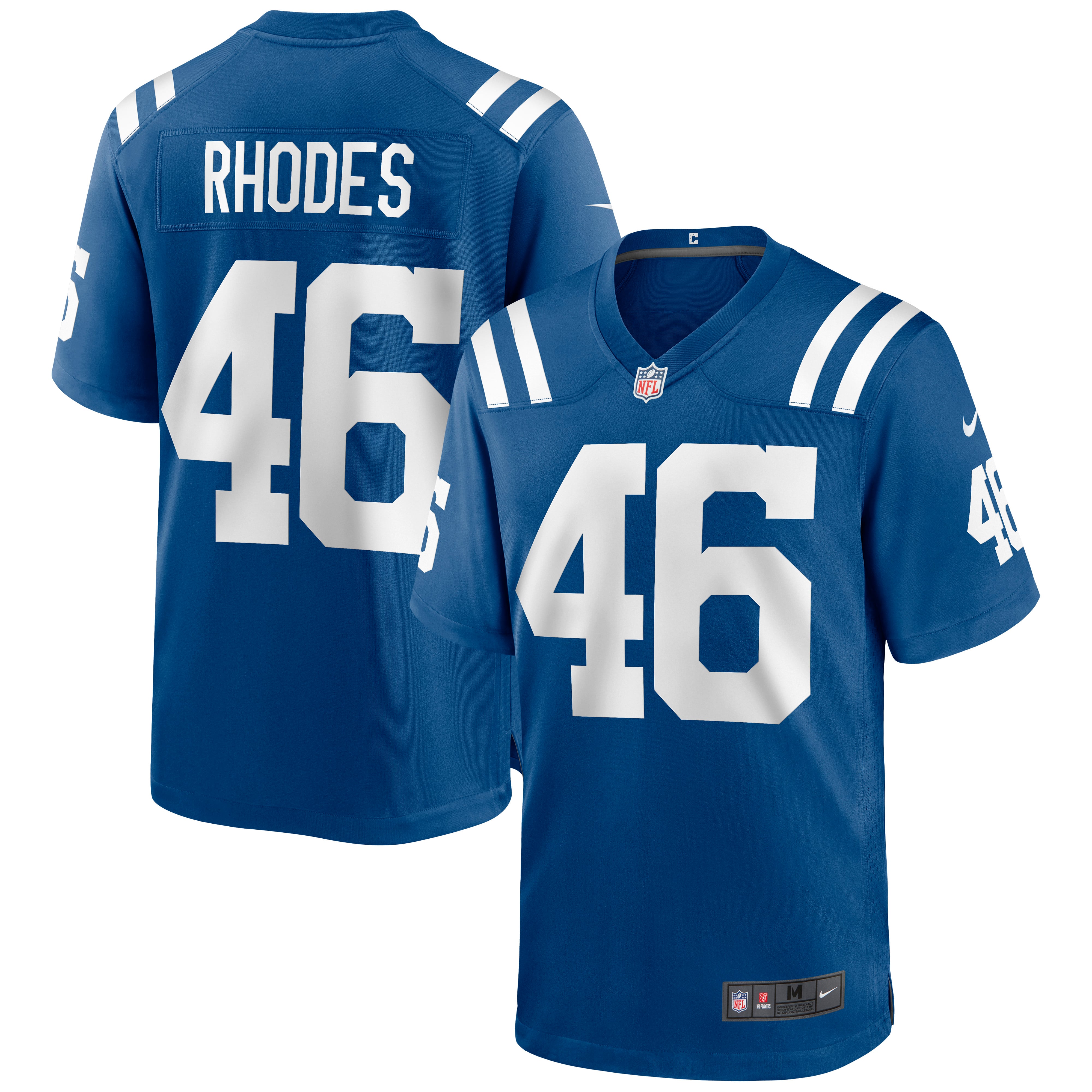 Luke Rhodes Indianapolis Colts Game Jersey - Royal - Image 2