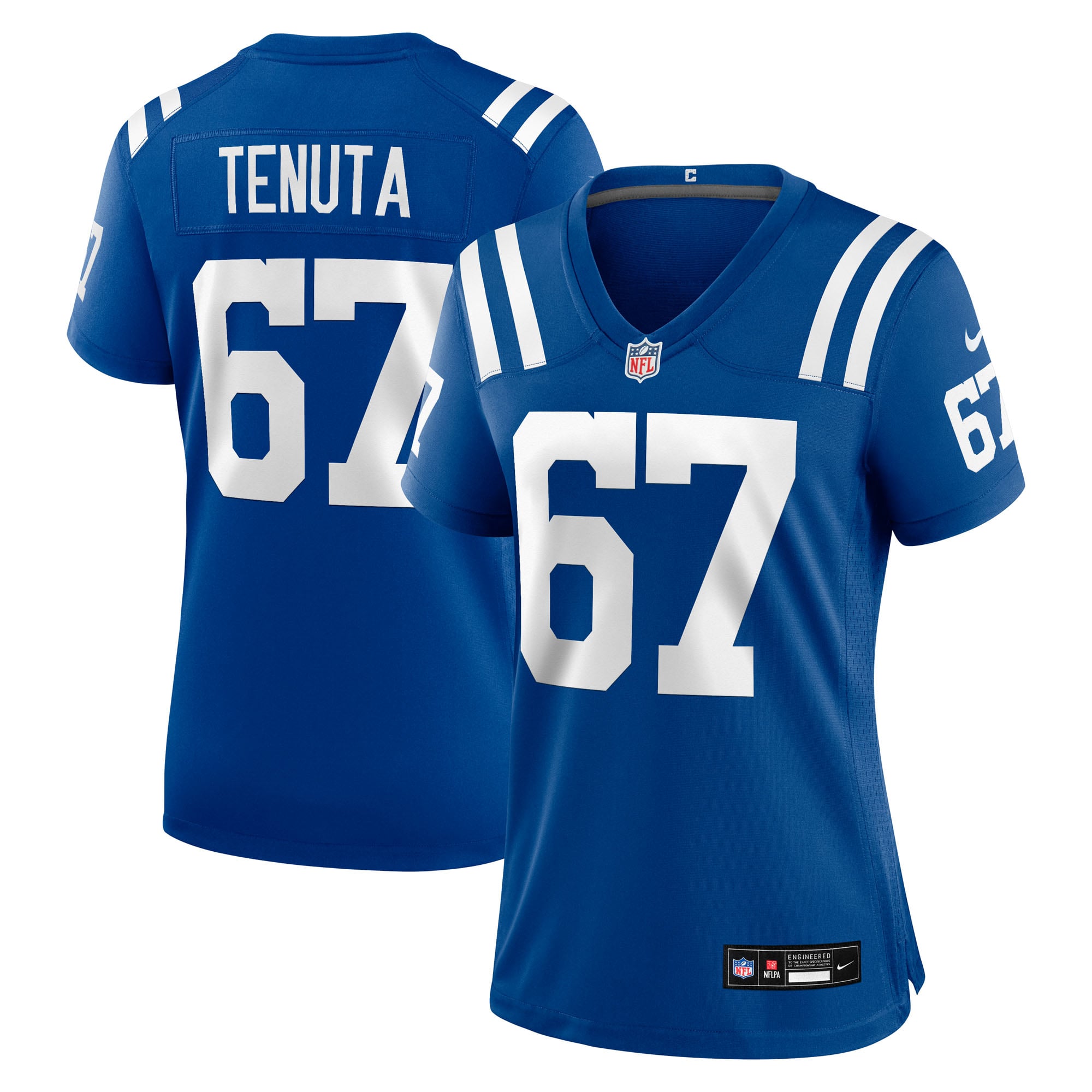 Luke Tenuta Indianapolis Colts Women's Team Game Jersey - Royal - Image 2
