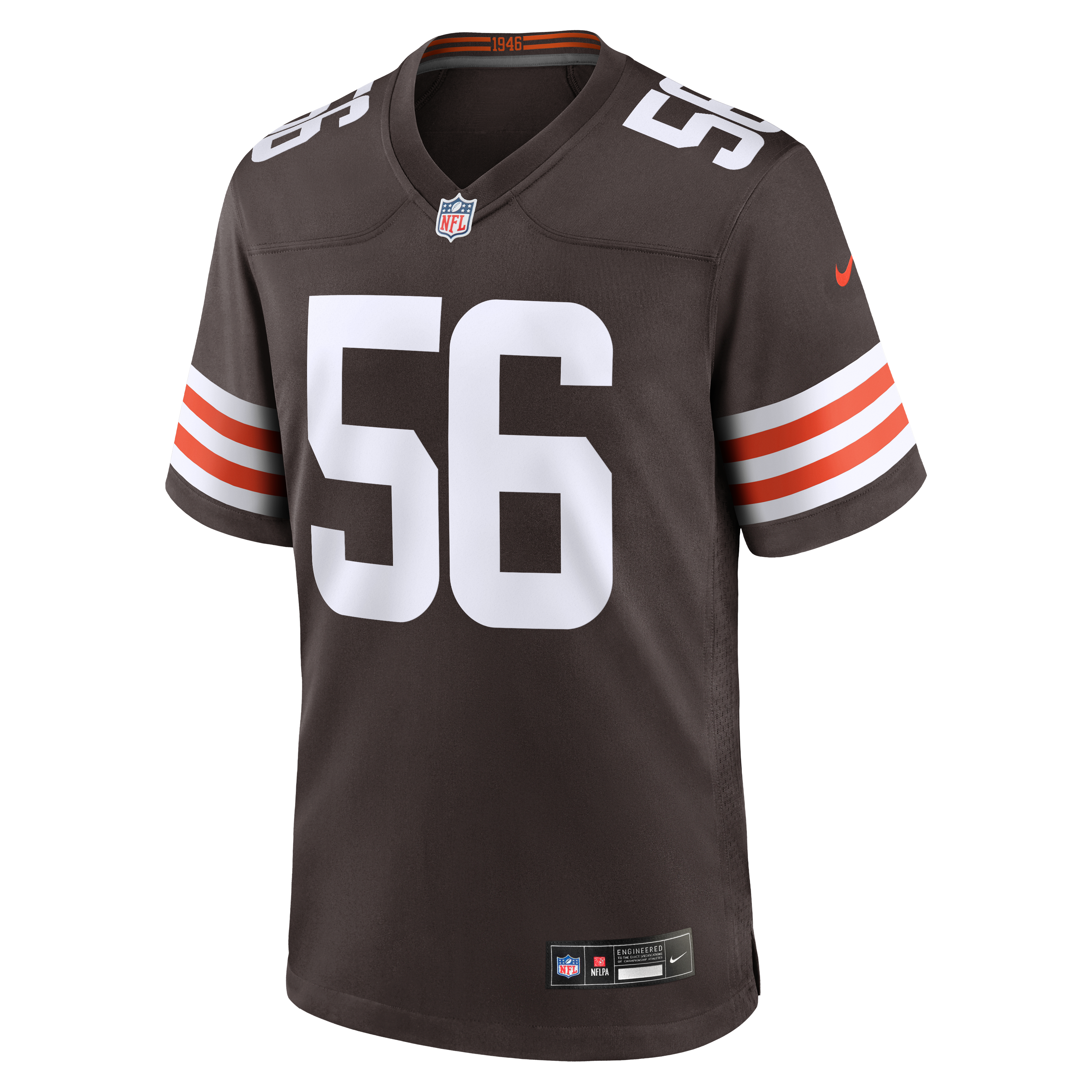 Luke Wypler Cleveland Browns Team Game Jersey - Brown - Image 3