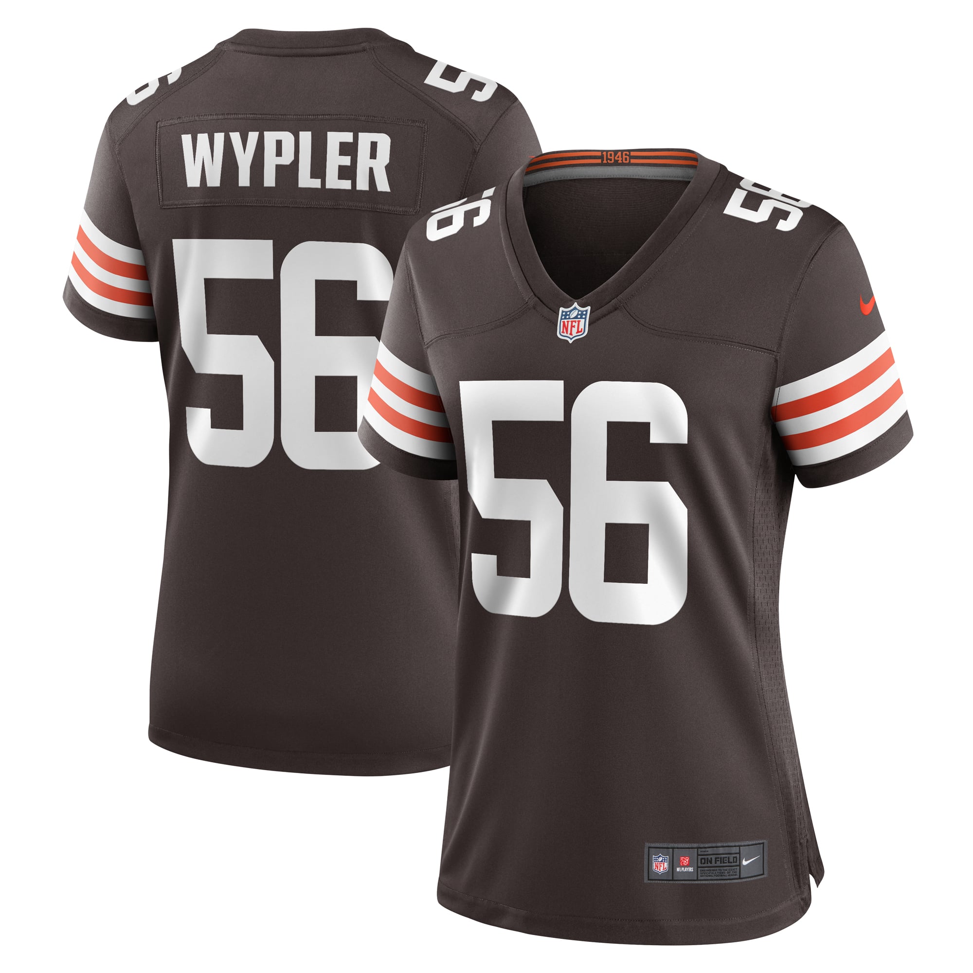 Luke Wypler Cleveland Browns Women's Team Game Jersey - Brown - Image 2