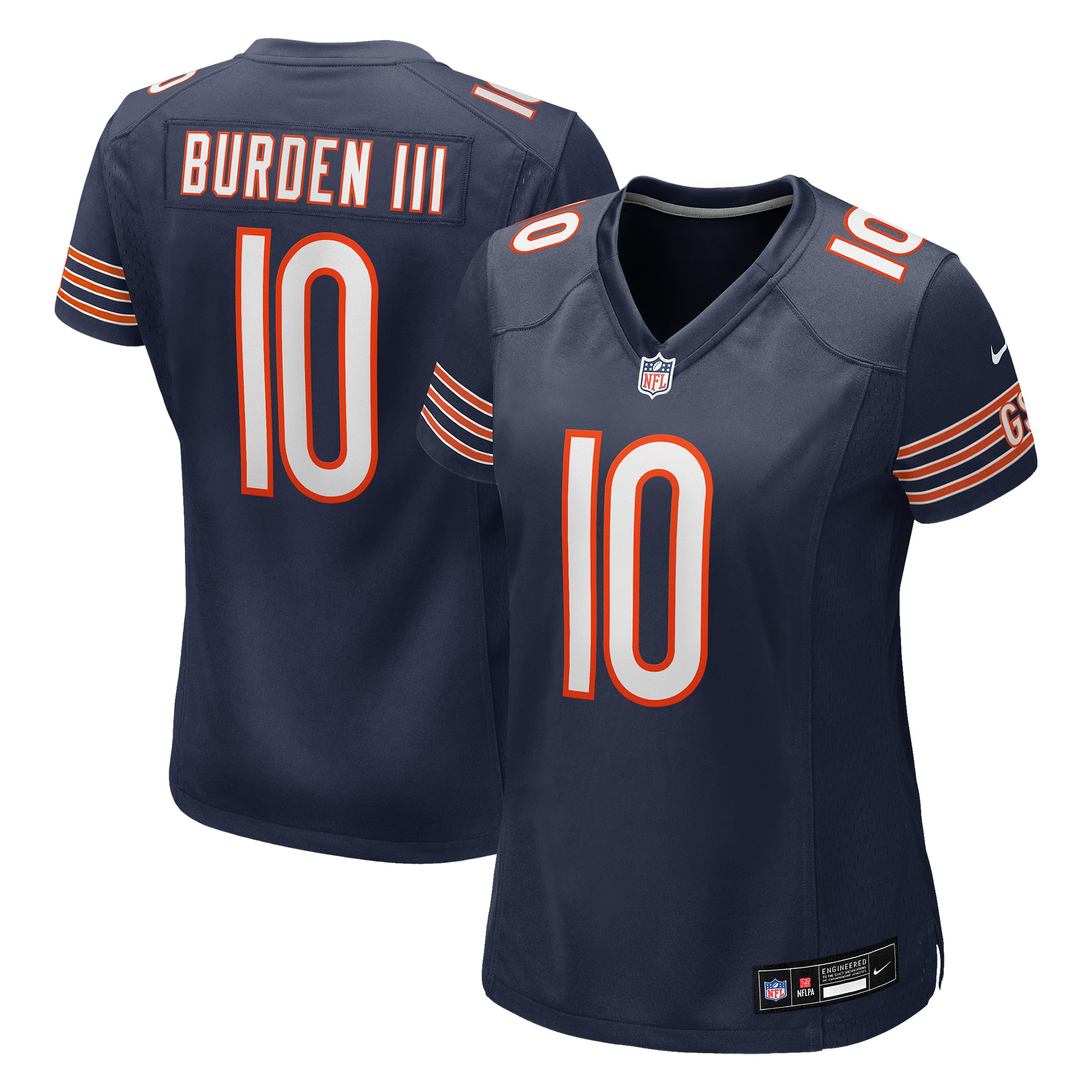 Luther Burden III Chicago Bears Women's Team Game Jersey - Navy - Image 2