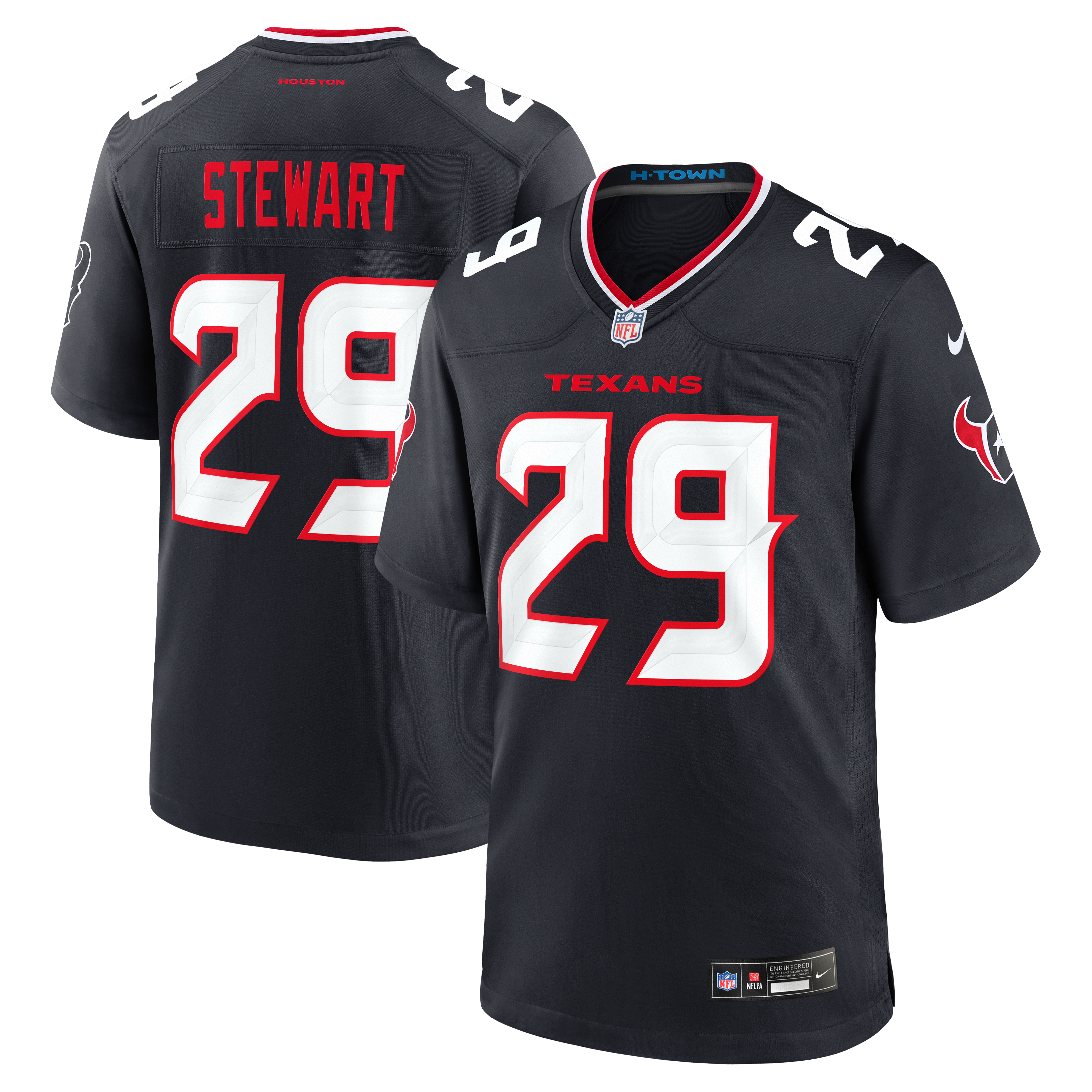M.J. Stewart Houston Texans Team Game Jersey - Navy
