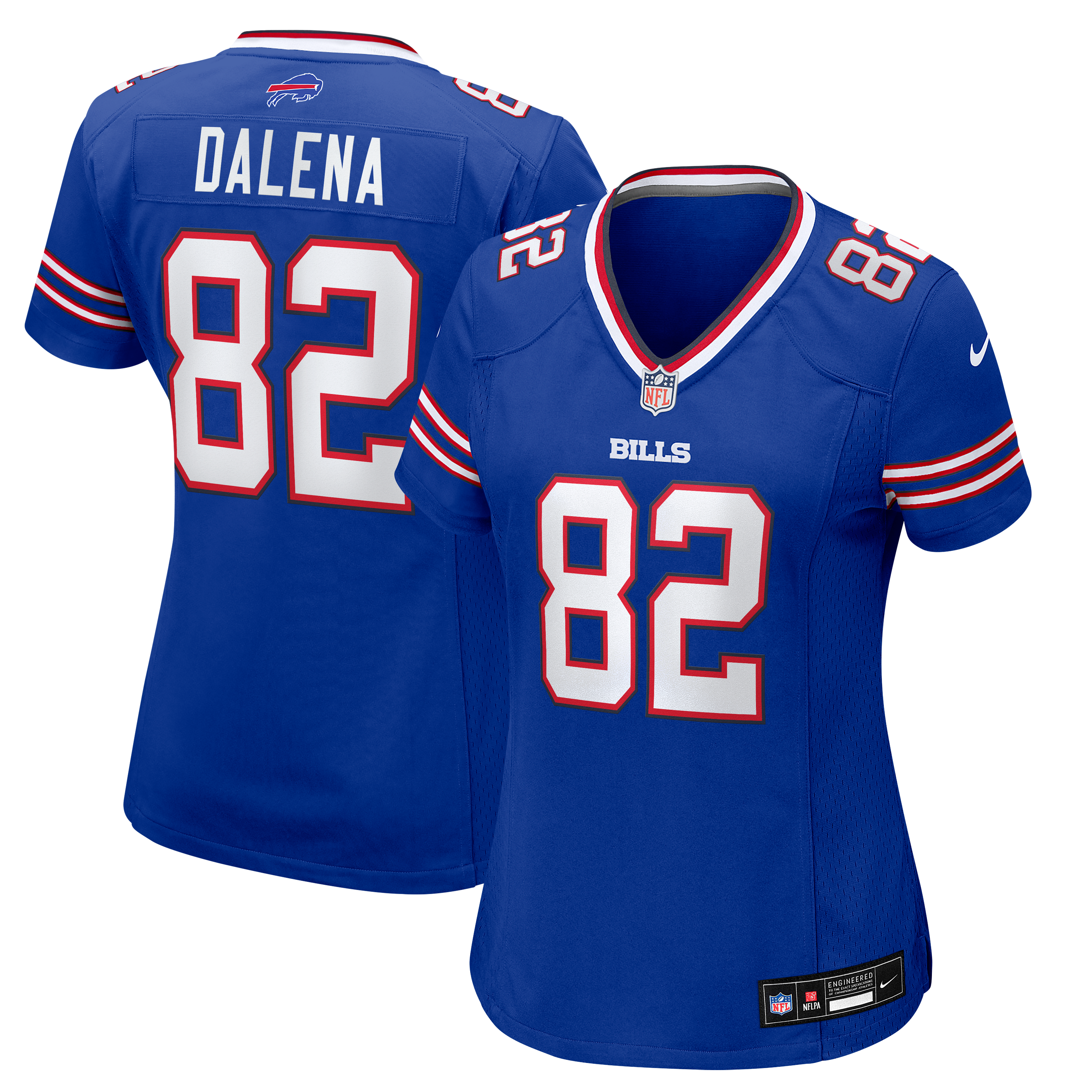 Mac Dalena Buffalo Bills Women's Team Game Jersey - Royal - Image 2