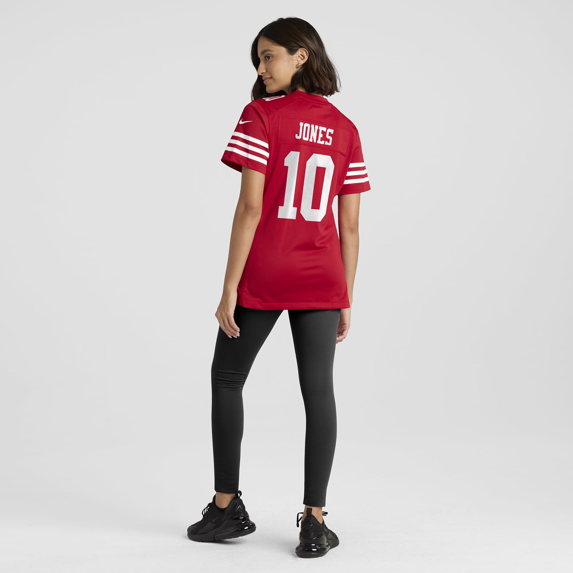 Mac Jones San Francisco 49ers Women's Team Game Jersey - Scarlet - Image 6