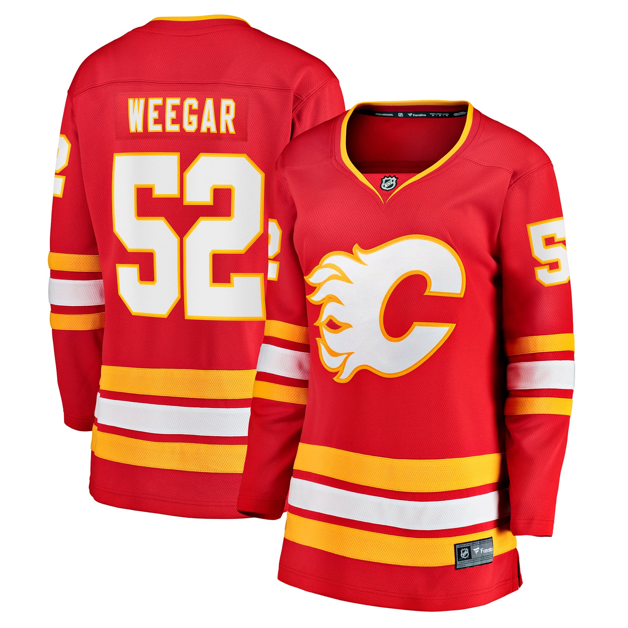 MacKenzie Weegar Calgary Flames Women's Home Breakaway Player Jersey - Red - Image 2