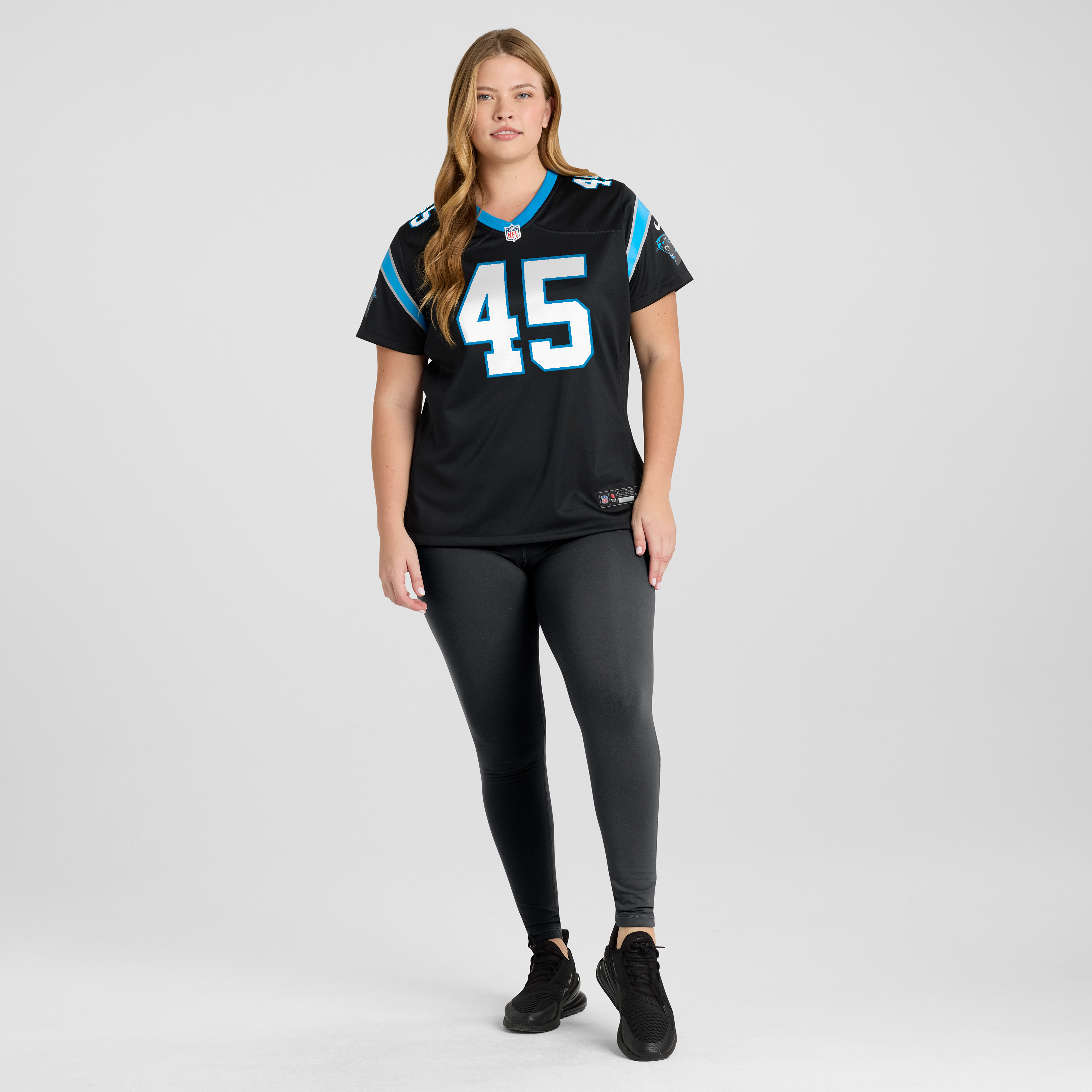 Maema Njongmeta Carolina Panthers Women's Team Game Jersey - Black - Image 5