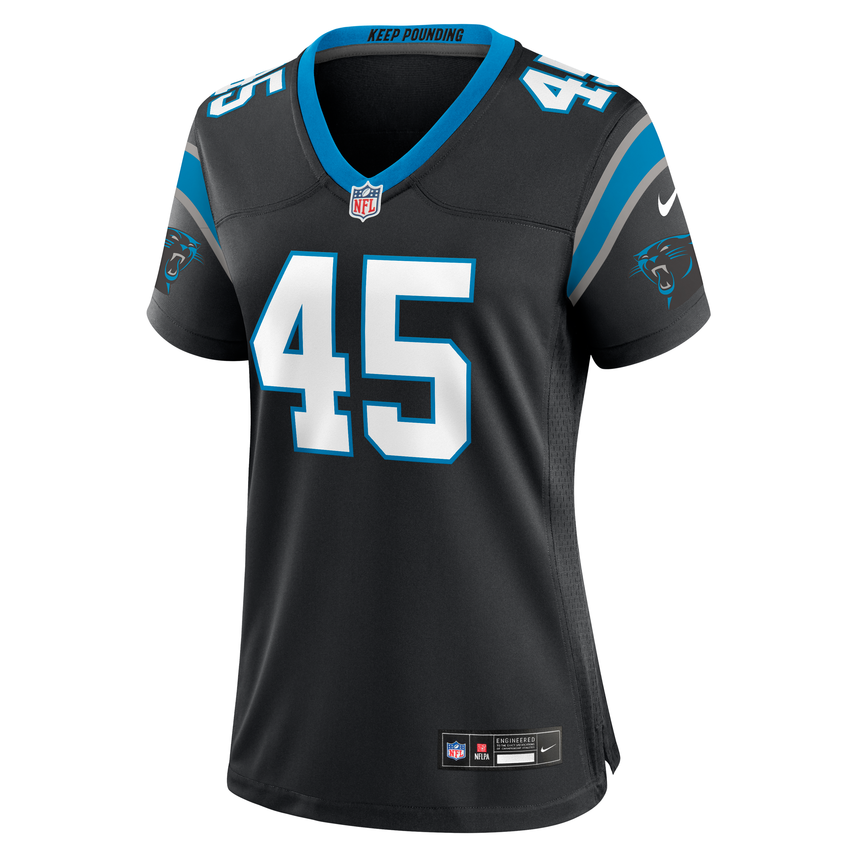 Maema Njongmeta Carolina Panthers Women's Team Game Jersey - Black - Image 7