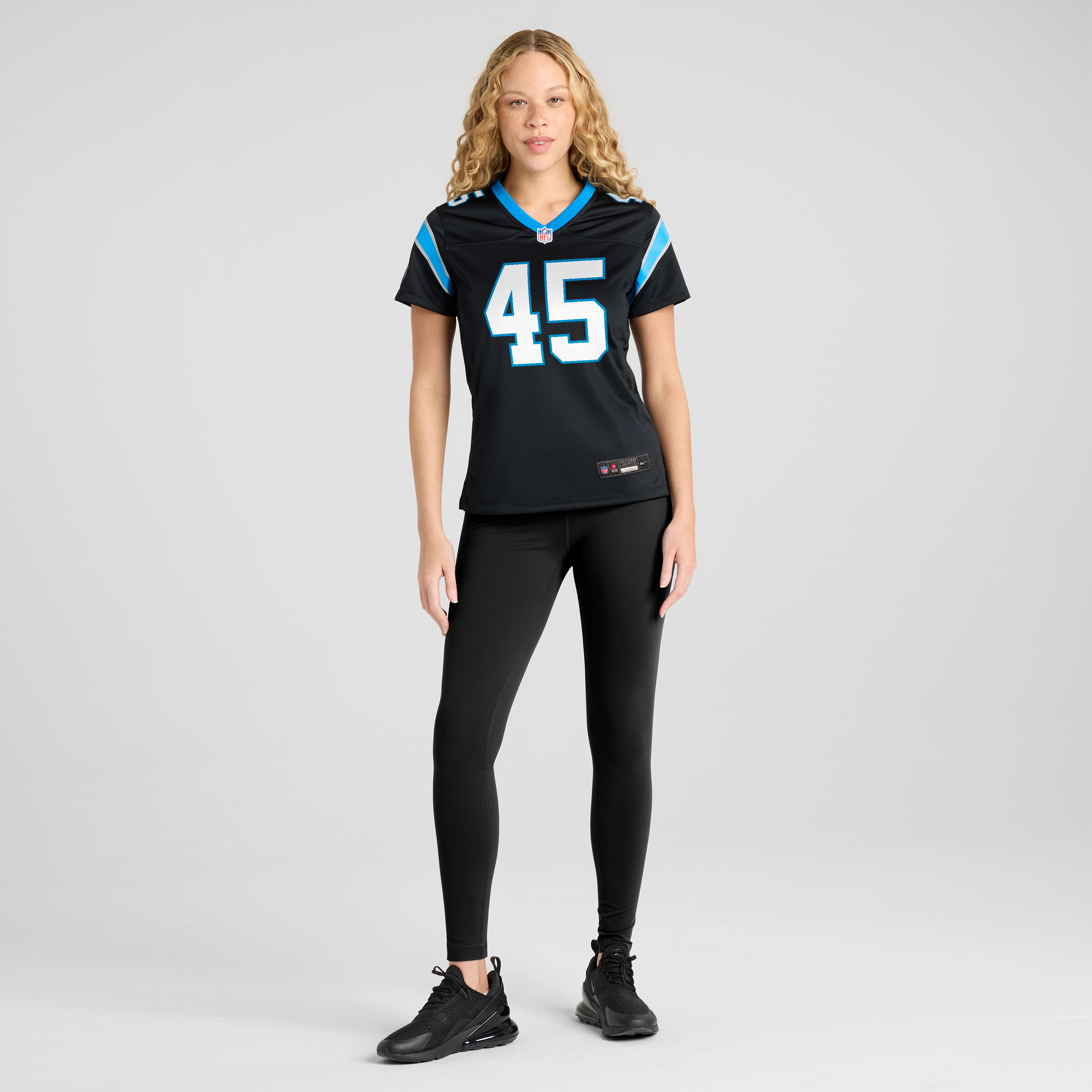 Maema Njongmeta Carolina Panthers Women's Team Game Jersey - Black - Image 3