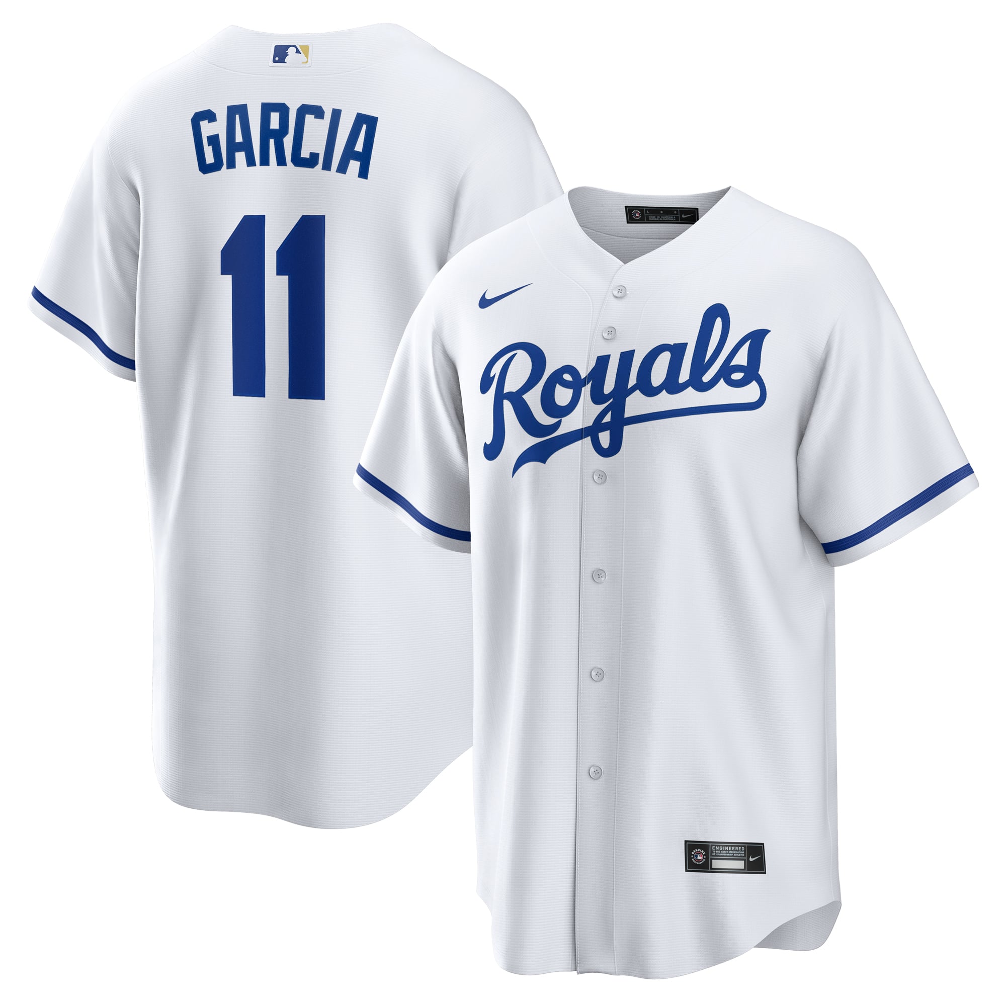 Maikel Garcia Kansas City Royals Home Jersey - White - Image 2