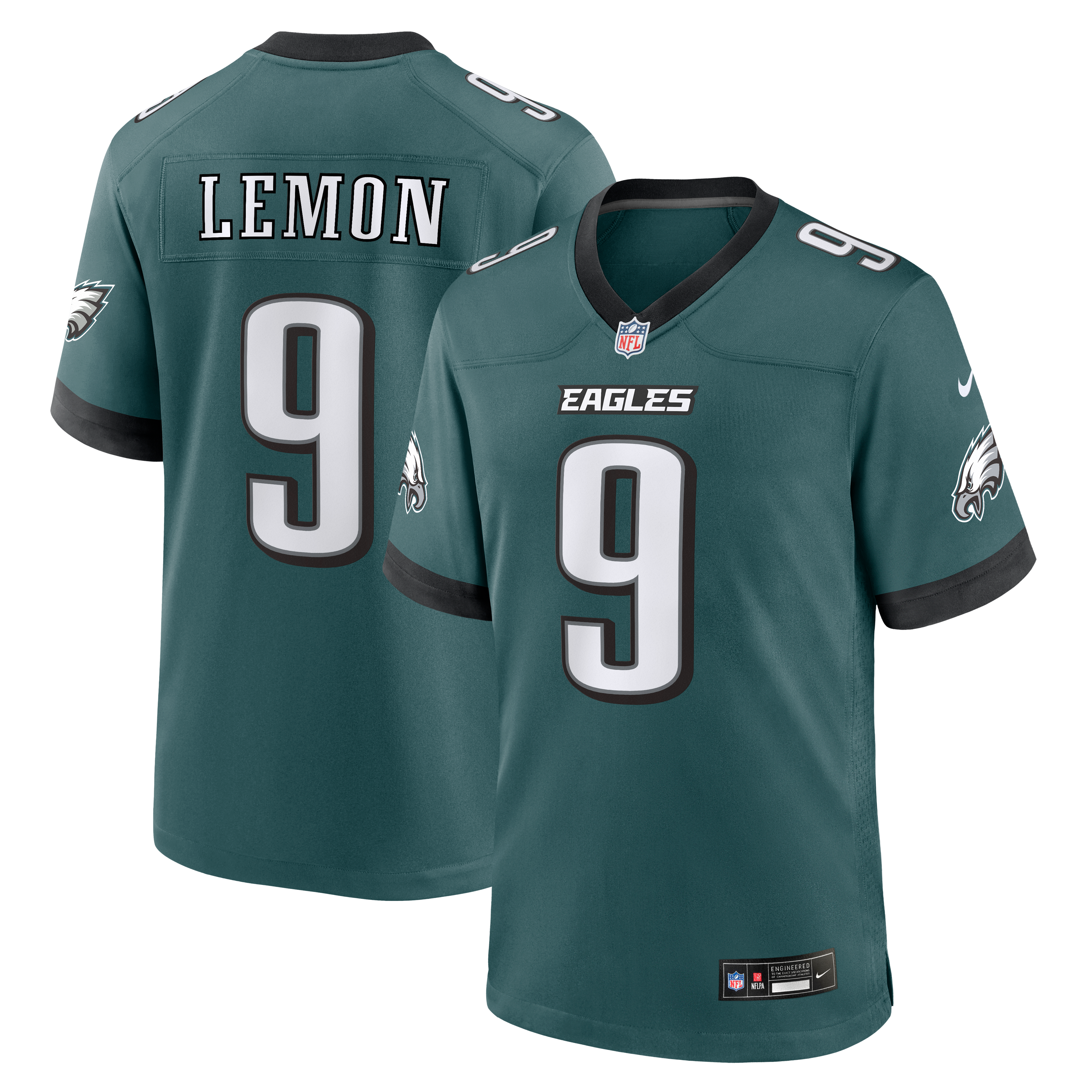 Makai Lemon Philadelphia Eagles 2026 Draft First Round Pick No. 20 Team Game Jersey - Green - Image 2