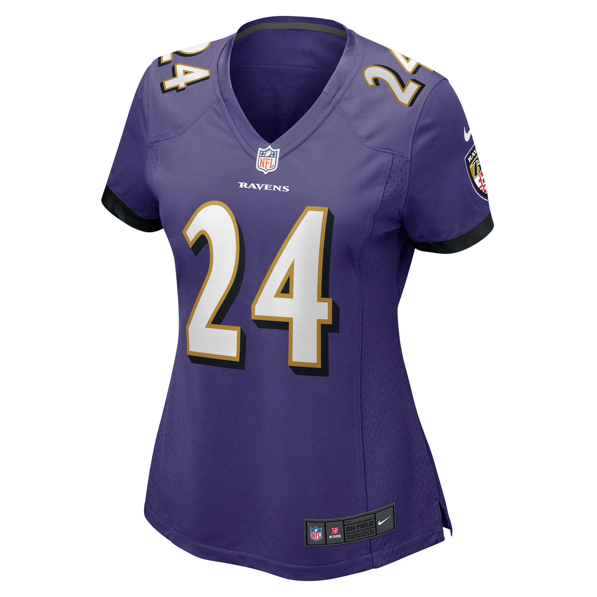 Malaki Starks Baltimore Ravens Women's Team Game Jersey - Purple - Image 3