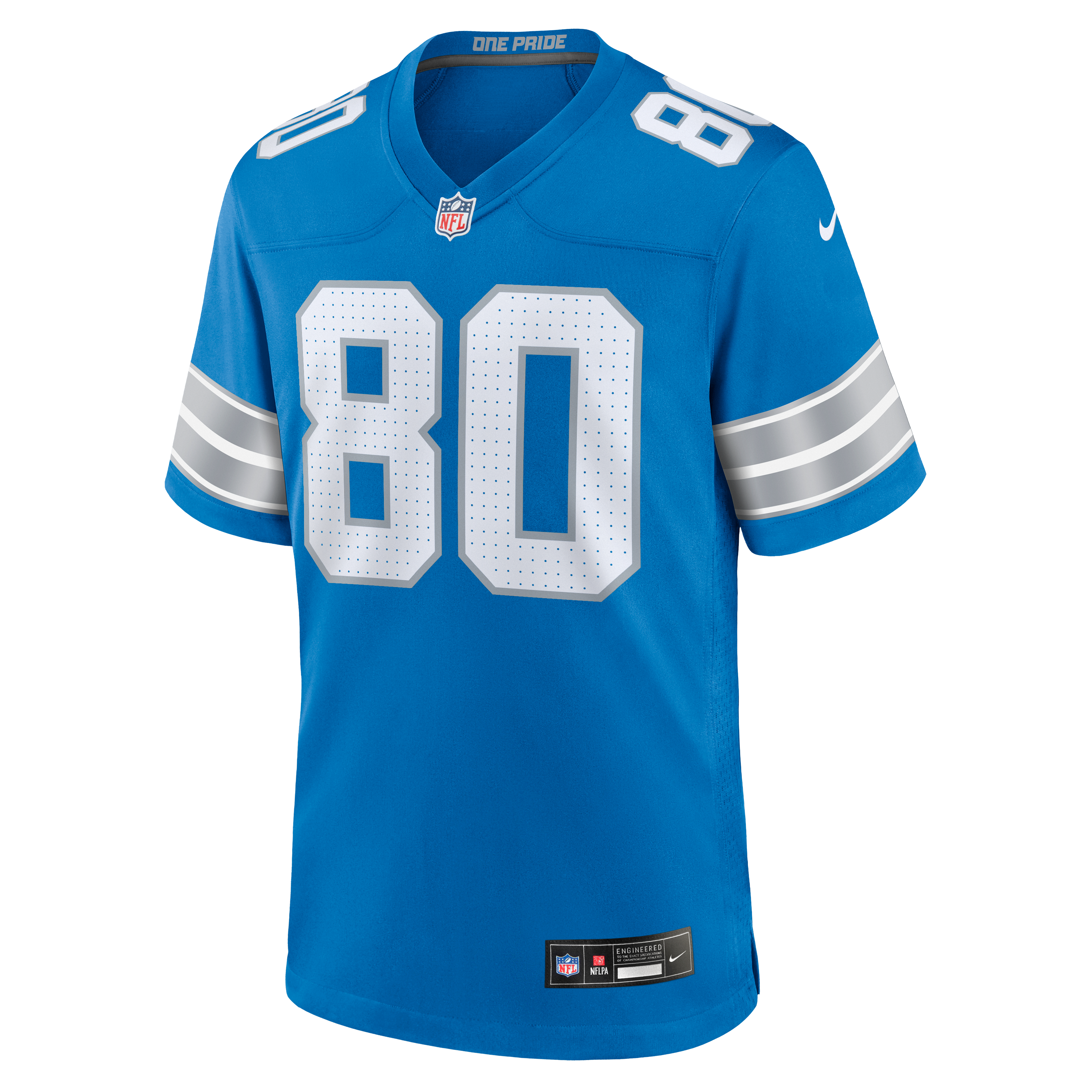 Malik Cunningham Detroit Lions Team Game Jersey - Blue - Image 3