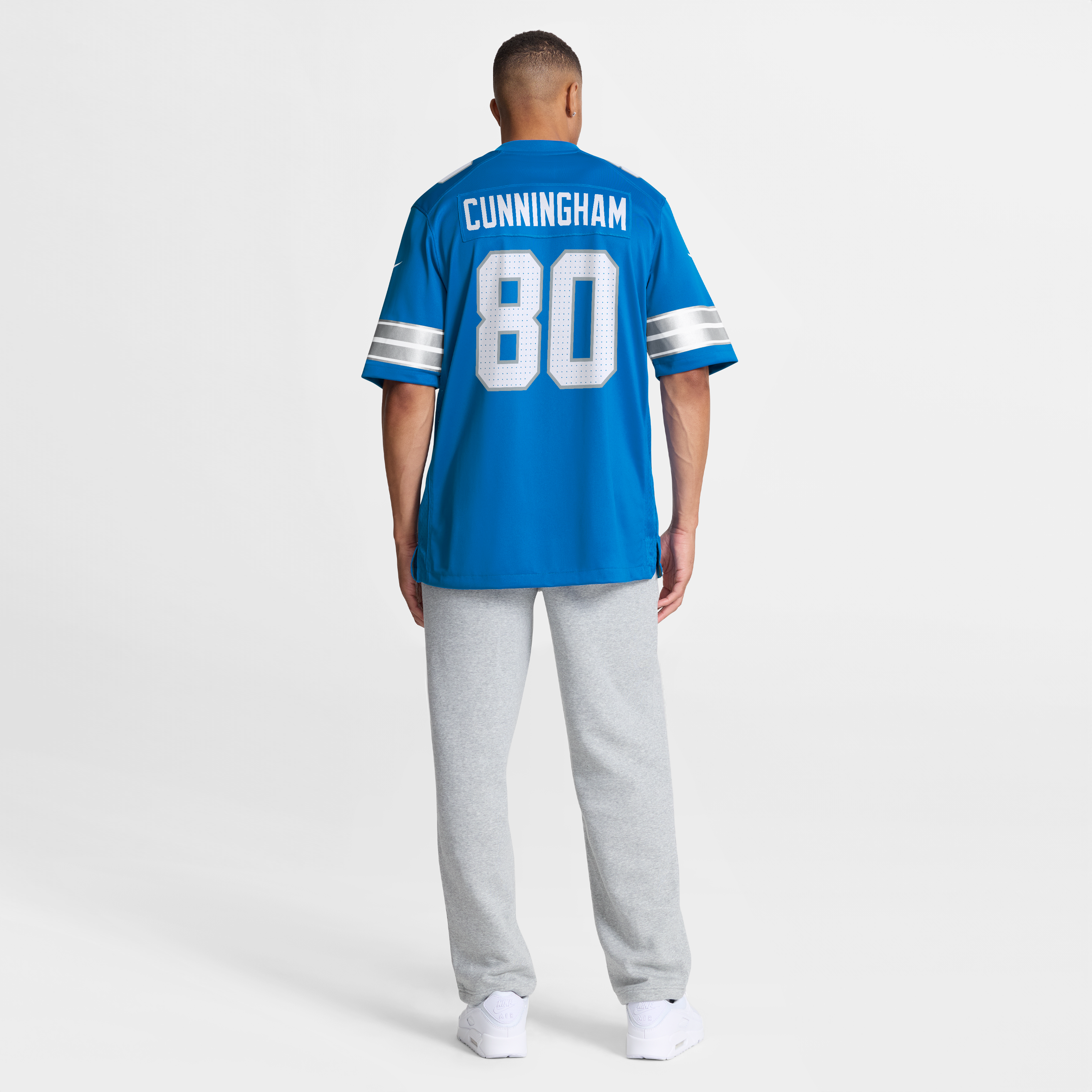 Malik Cunningham Detroit Lions Team Game Jersey - Blue - Image 9